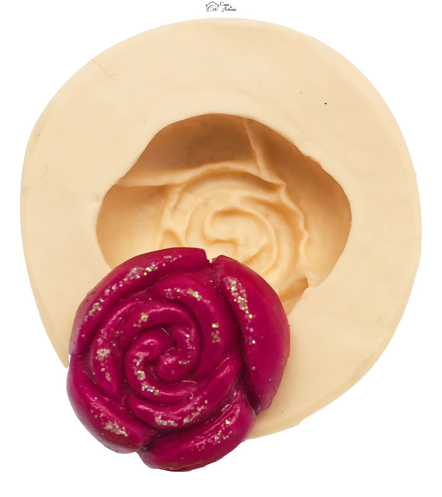 Molde de silicone - Rosa Pequena