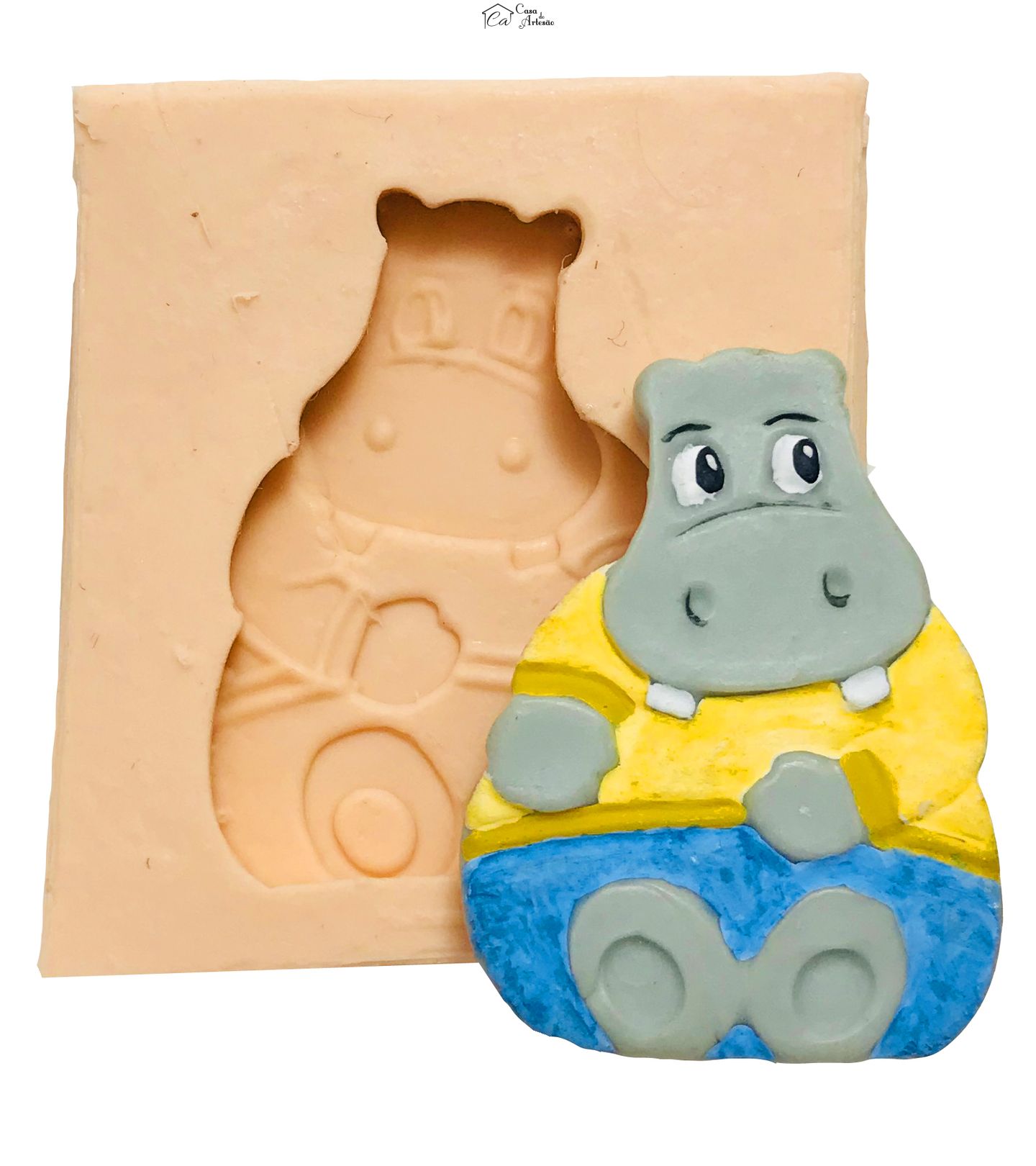 Molde de silicone - Hipopotamo - P59