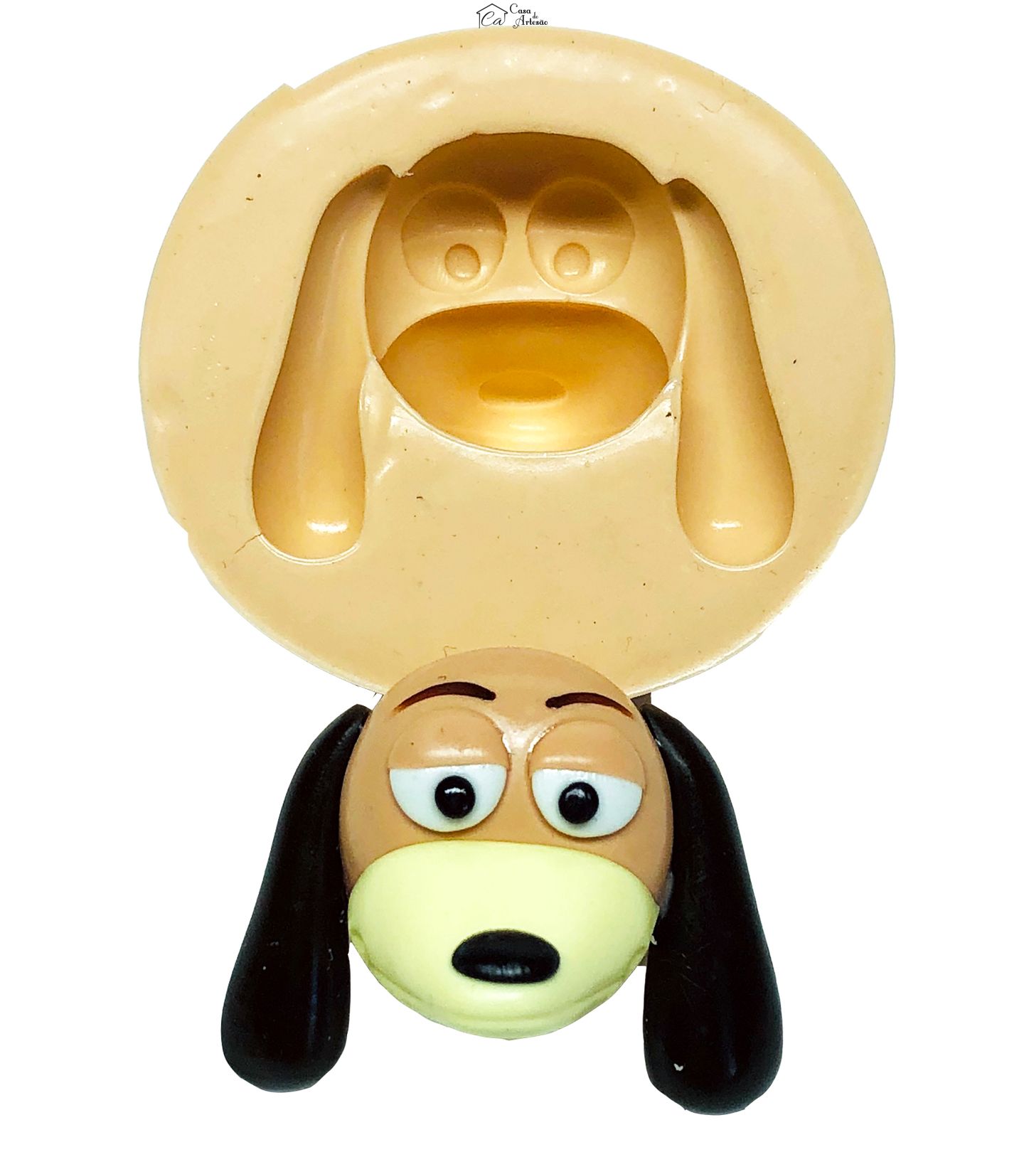Molde de silicone - Toy Story - Rosto Slinky - Grande - P644