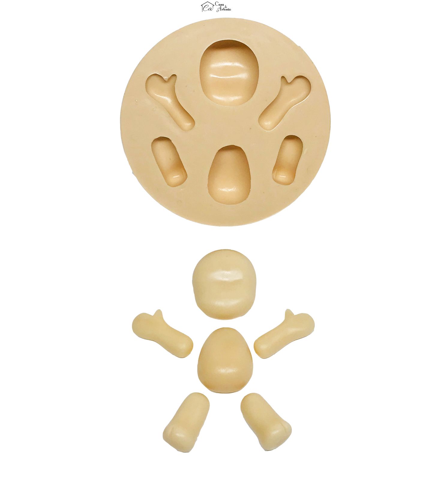 Molde de silicone - Boneca Fofinha - Grande - P585