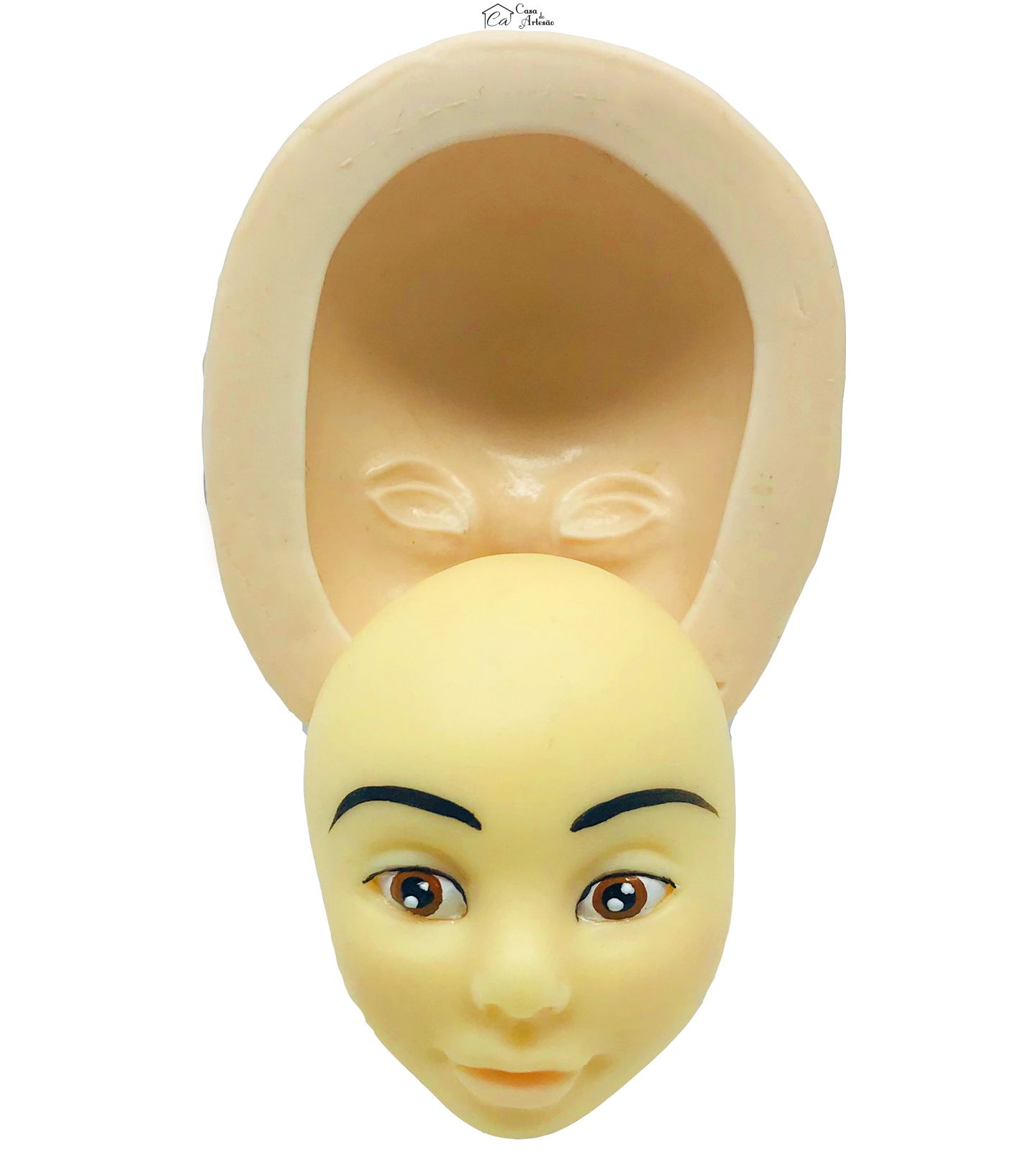 Molde de silicone - Rosto Boneca - Mod.02