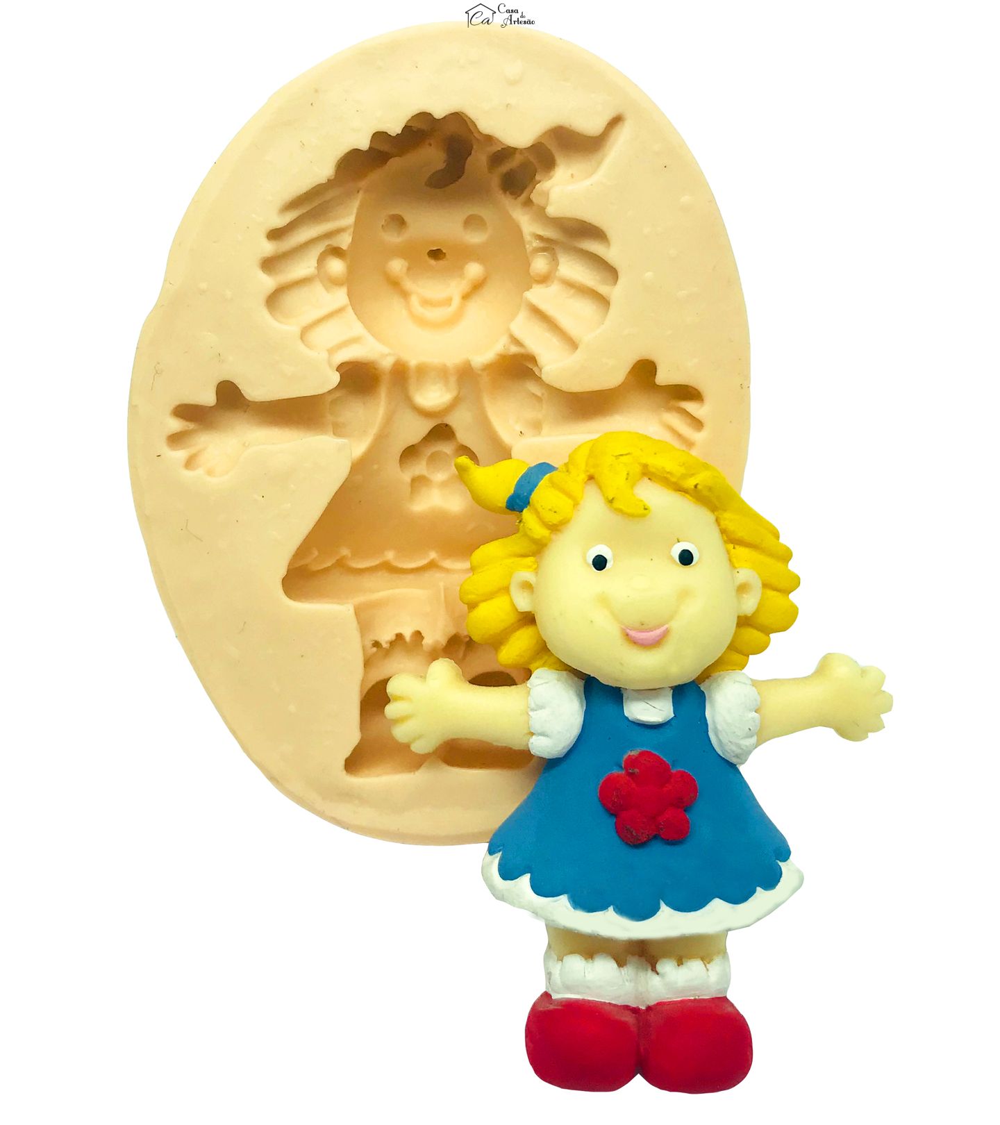 Molde de silicone - Little People - Sara