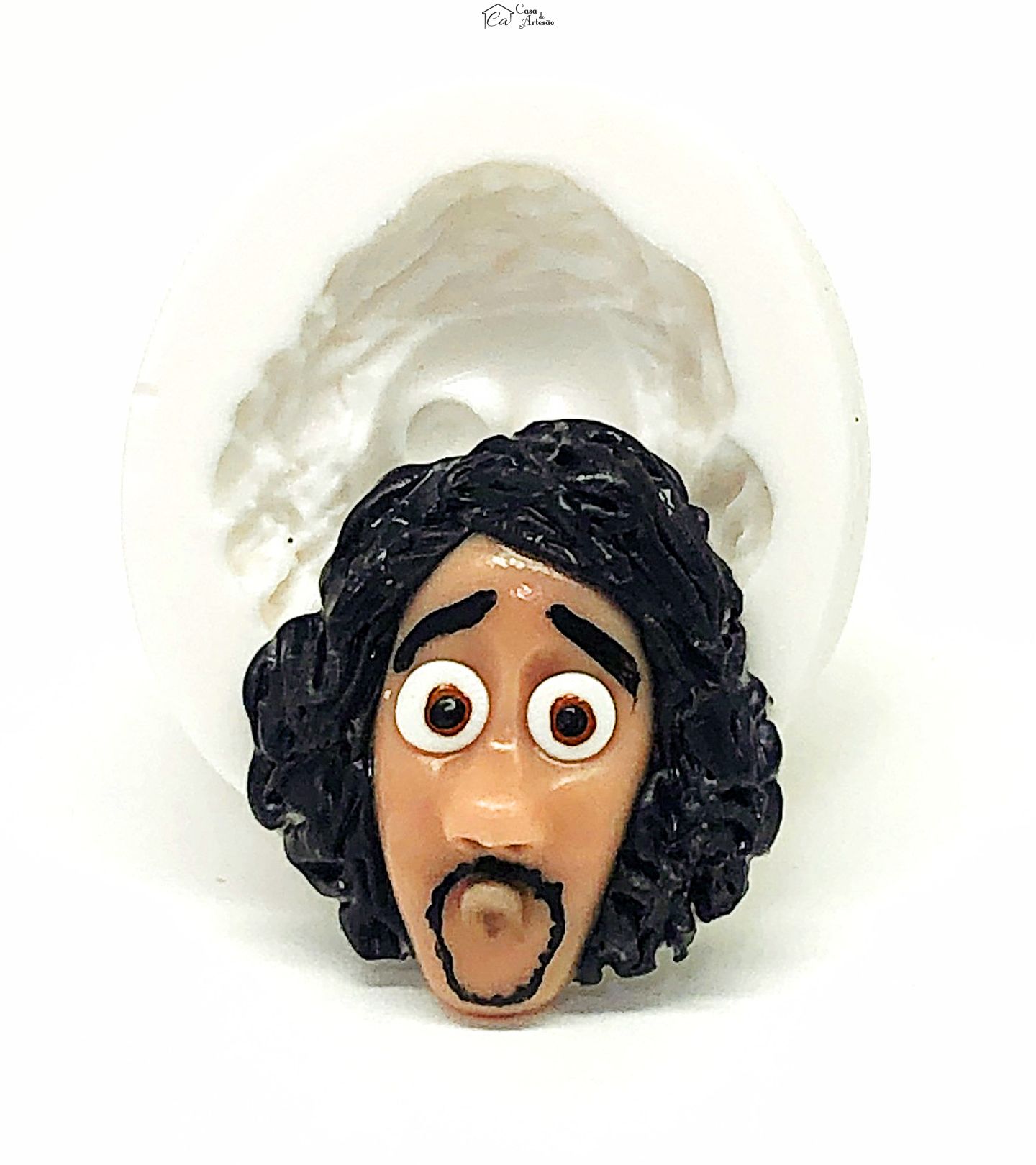 Molde de silicone - Encanto - Rosto Bruno - Pequeno - P1125