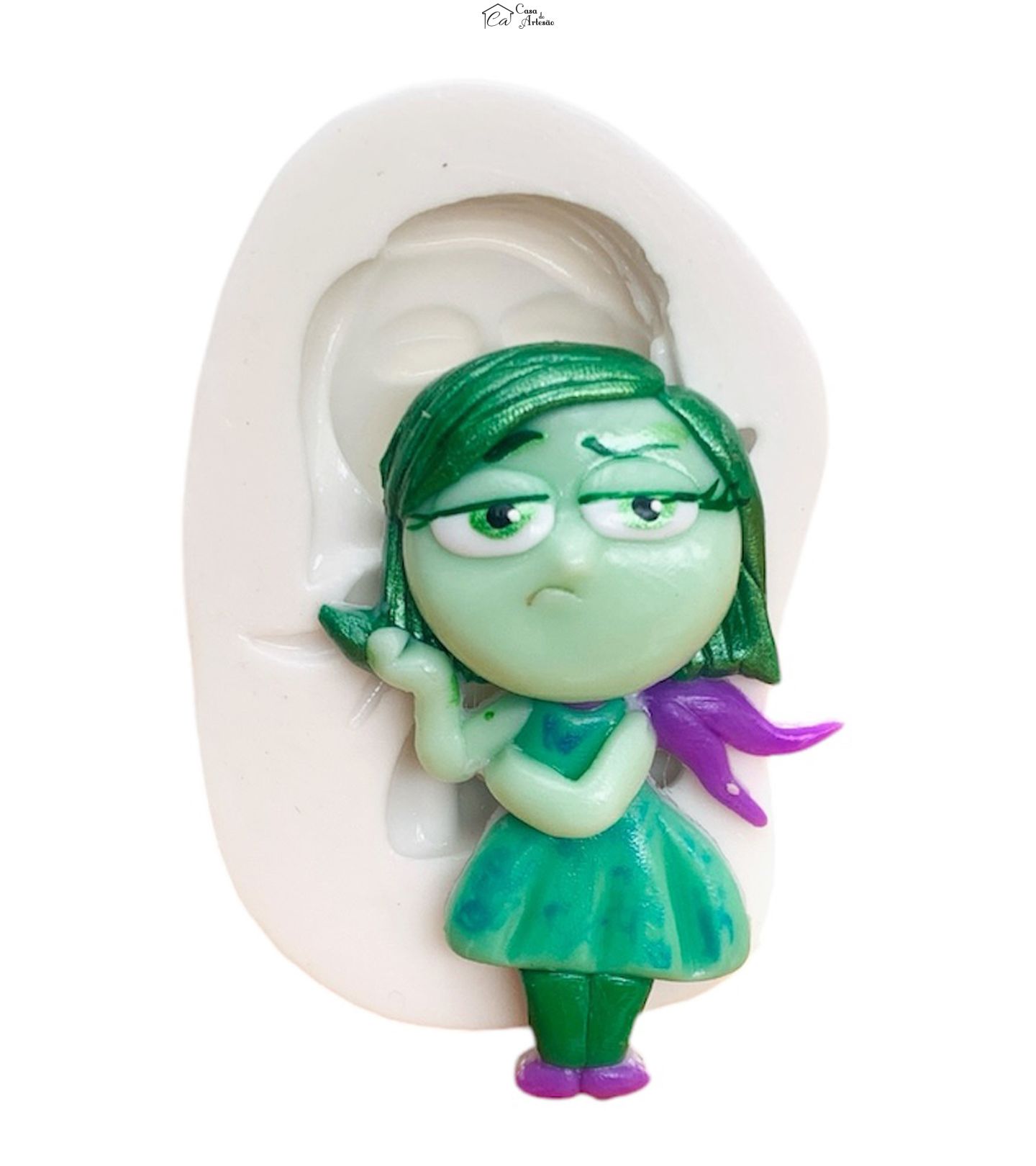 Molde de silicone - Divertida Mente - Nojinho - Grande - P1248