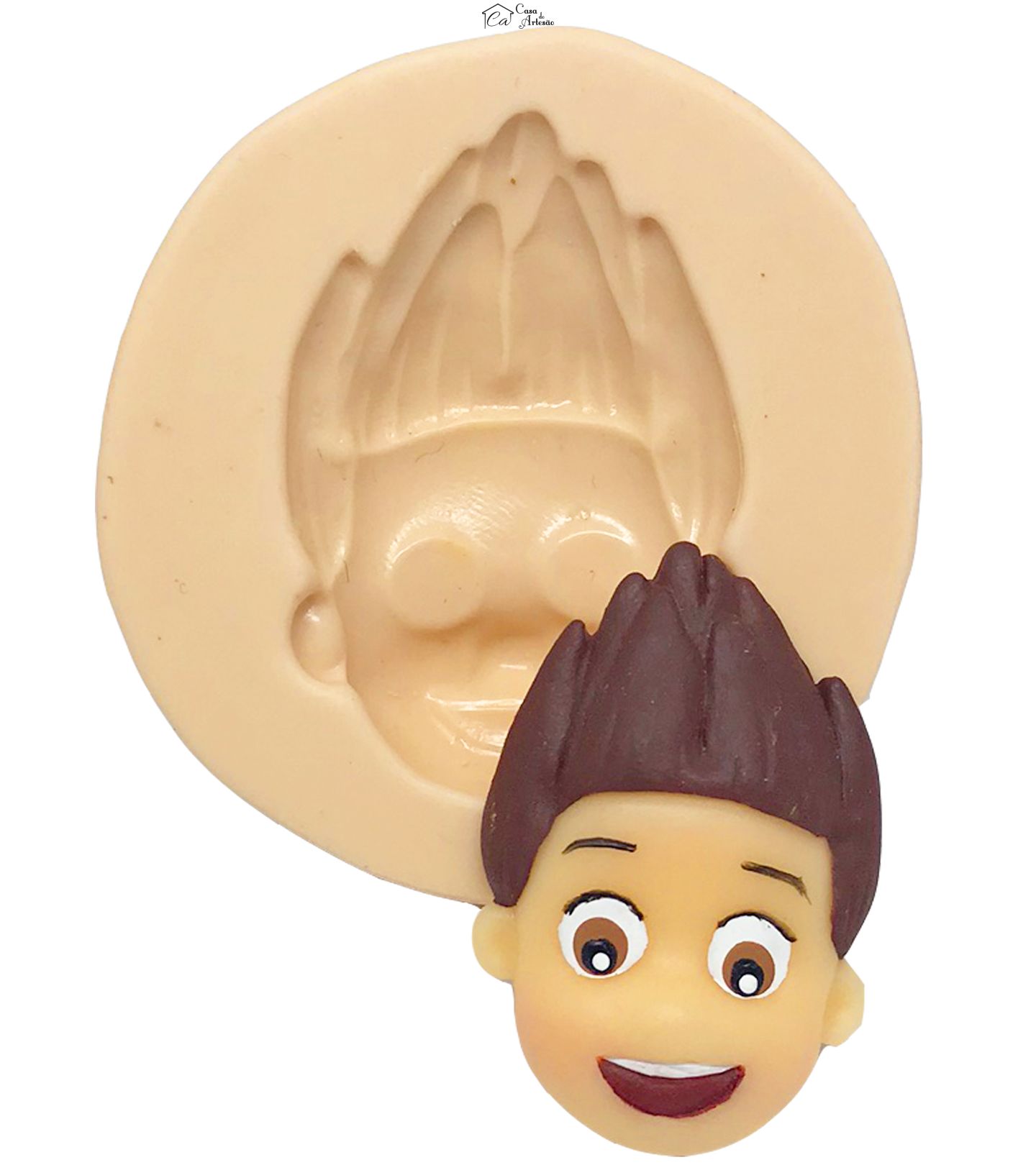 Molde de silicone - Patrulha Canina - Rosto Ryder - Medio - P288