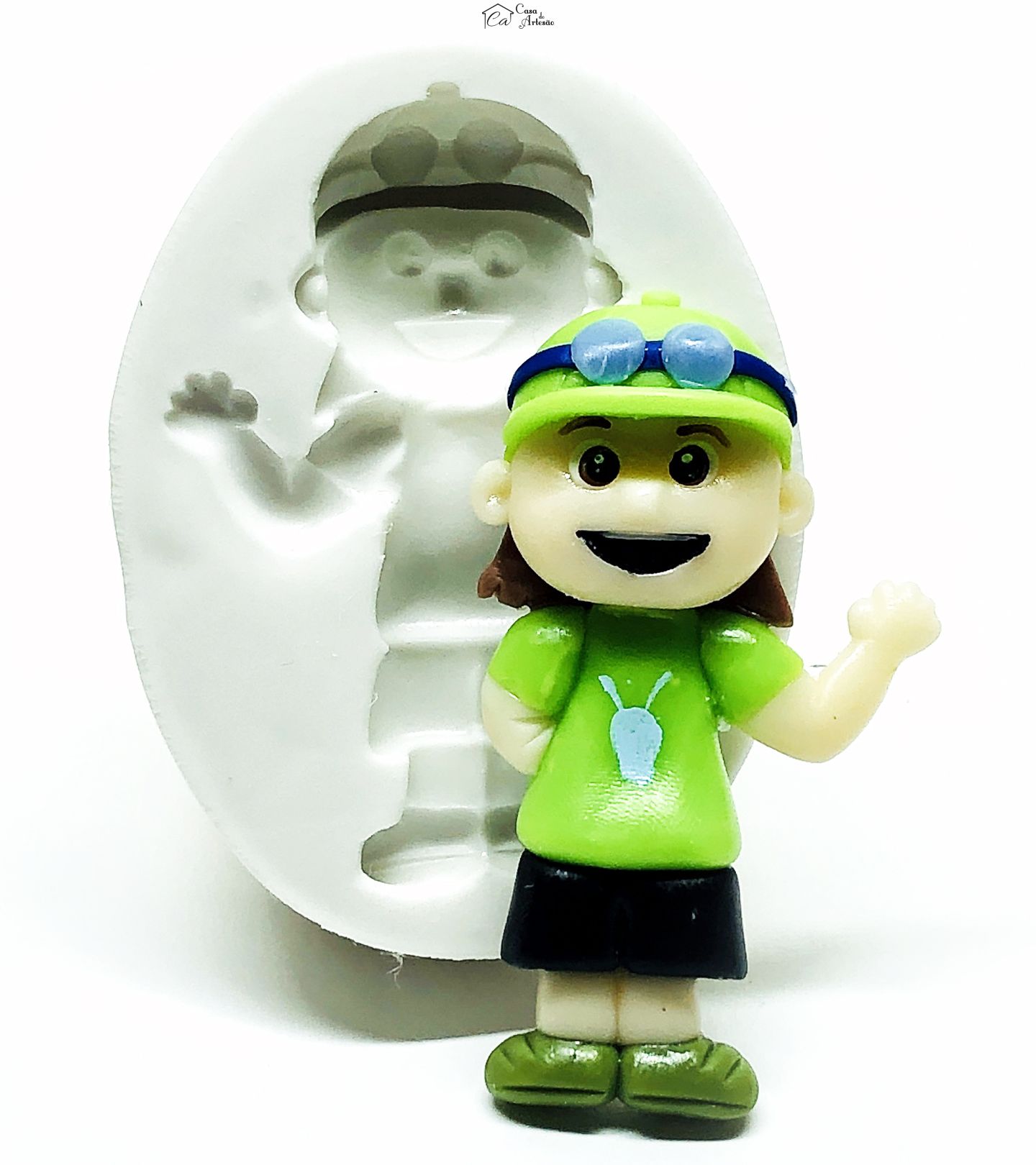 Molde de silicone - Os Aventureiros - Aventureiro Verde - Grande - P1020