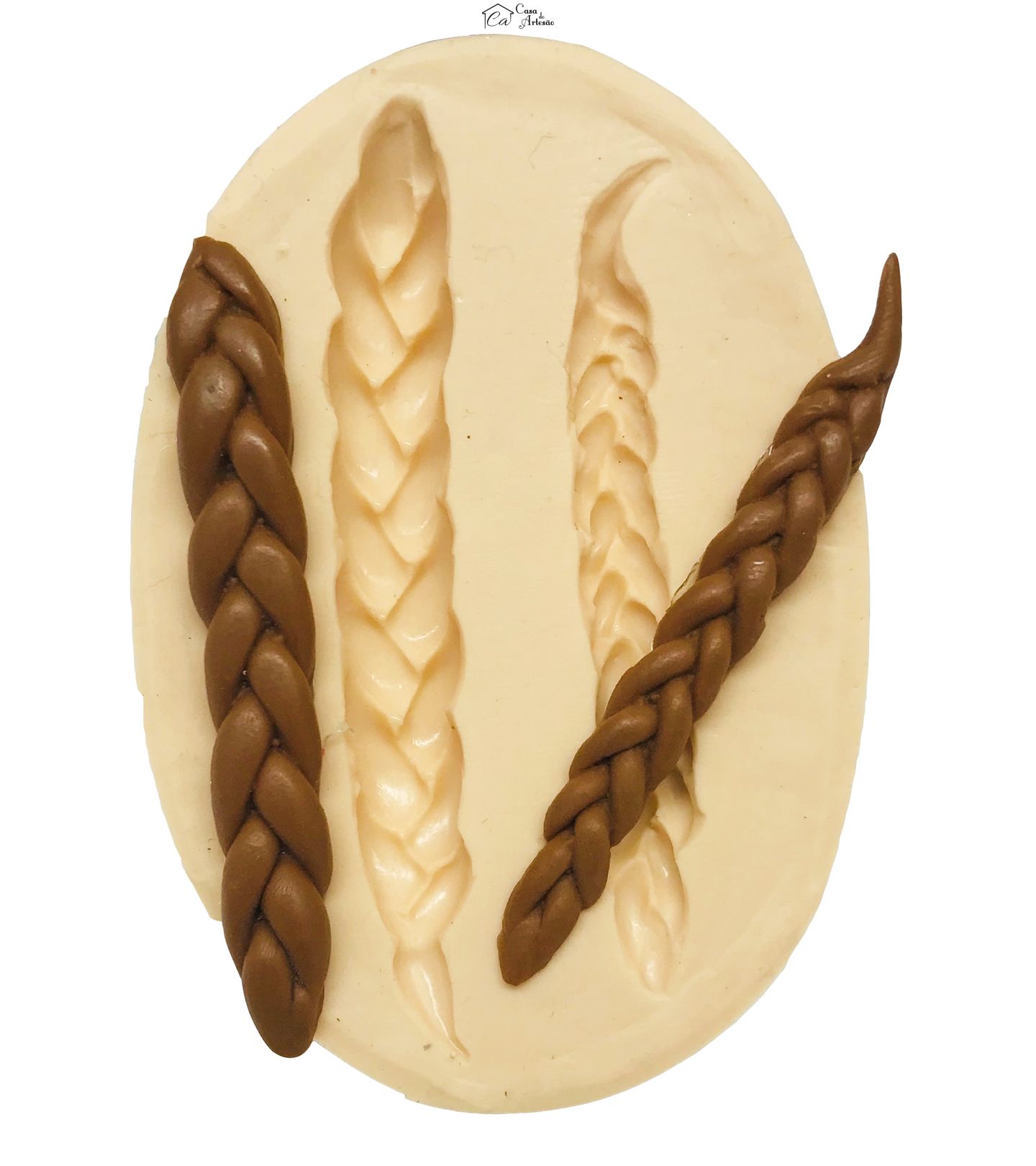 Molde de silicone - Tranças