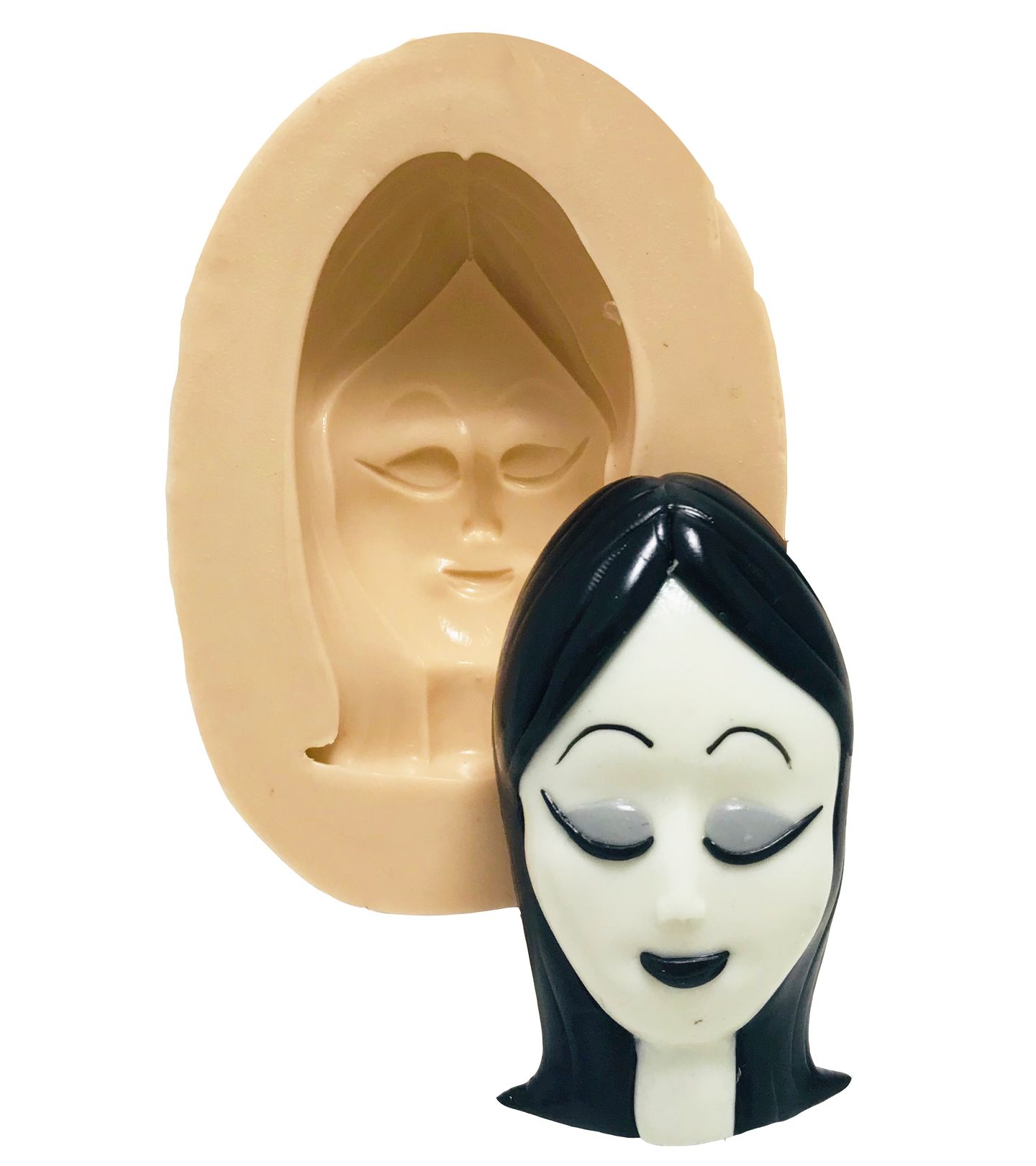 Familia Addams - Rosto Morticia - Grande - P412