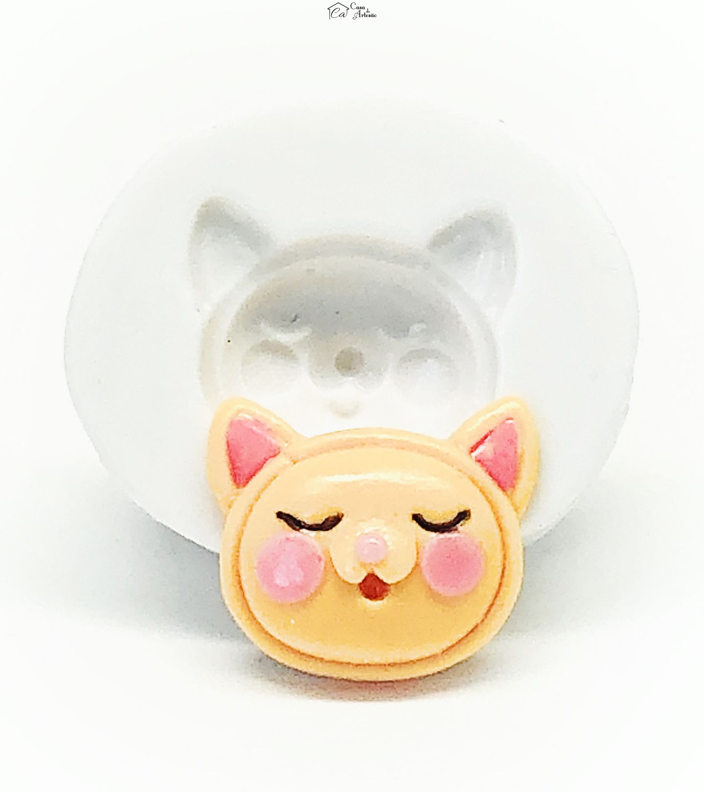 Molde de silicone - A Casa Magica da Gabby - Rosto Pillow Cat - Pequena - P1113