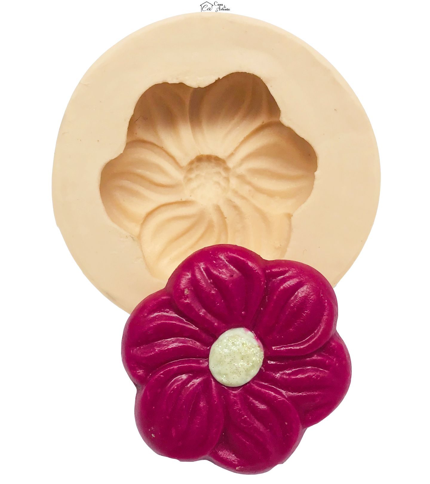 Molde de silicone - Flor Margarida Grossa