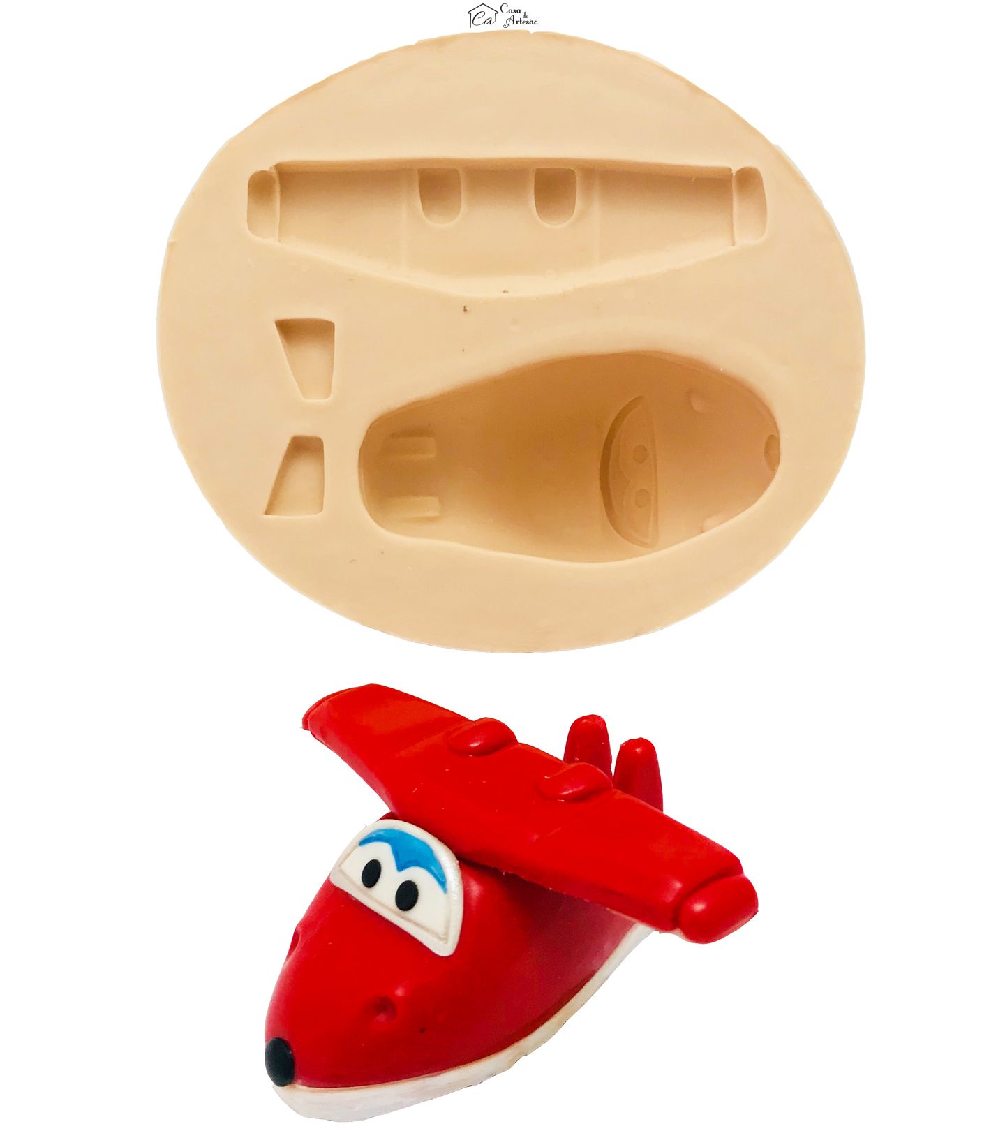 Molde de silicone - Super Wings - Jett Tridimensional - Grande