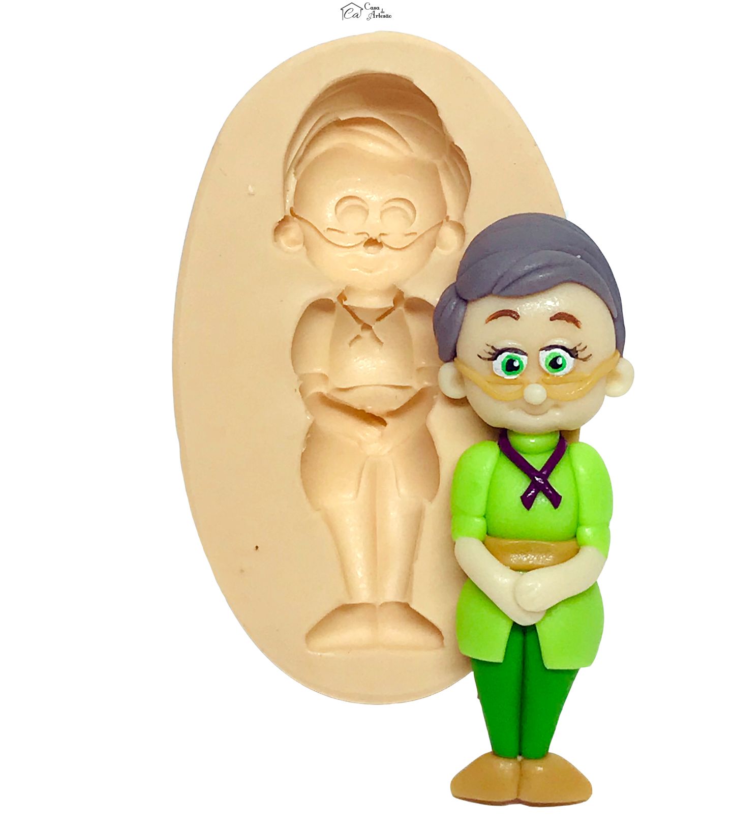 Molde de silicone - Up! Altas Aventuras - Ellie - Grande - P565