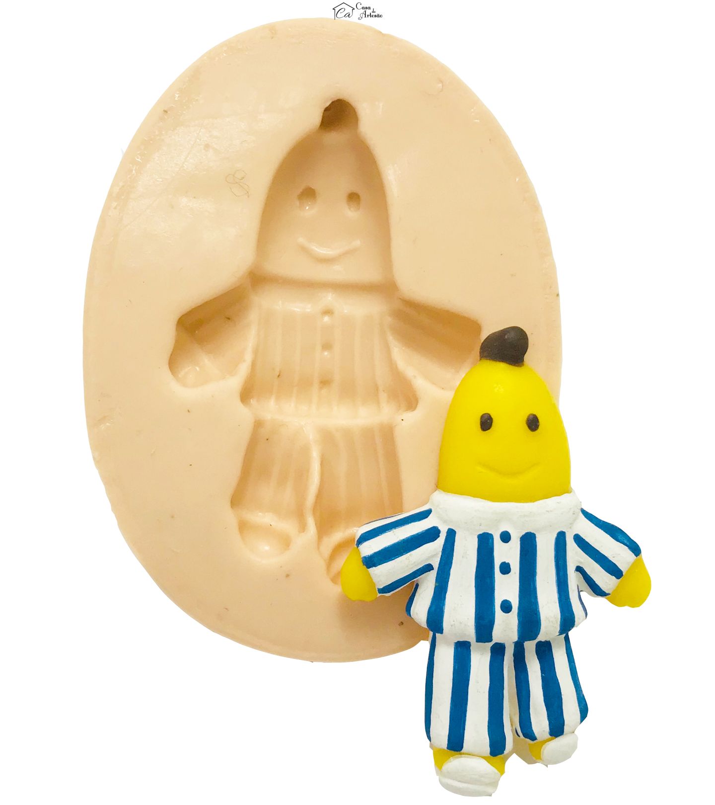 Molde de silicone - Banana de Pijama