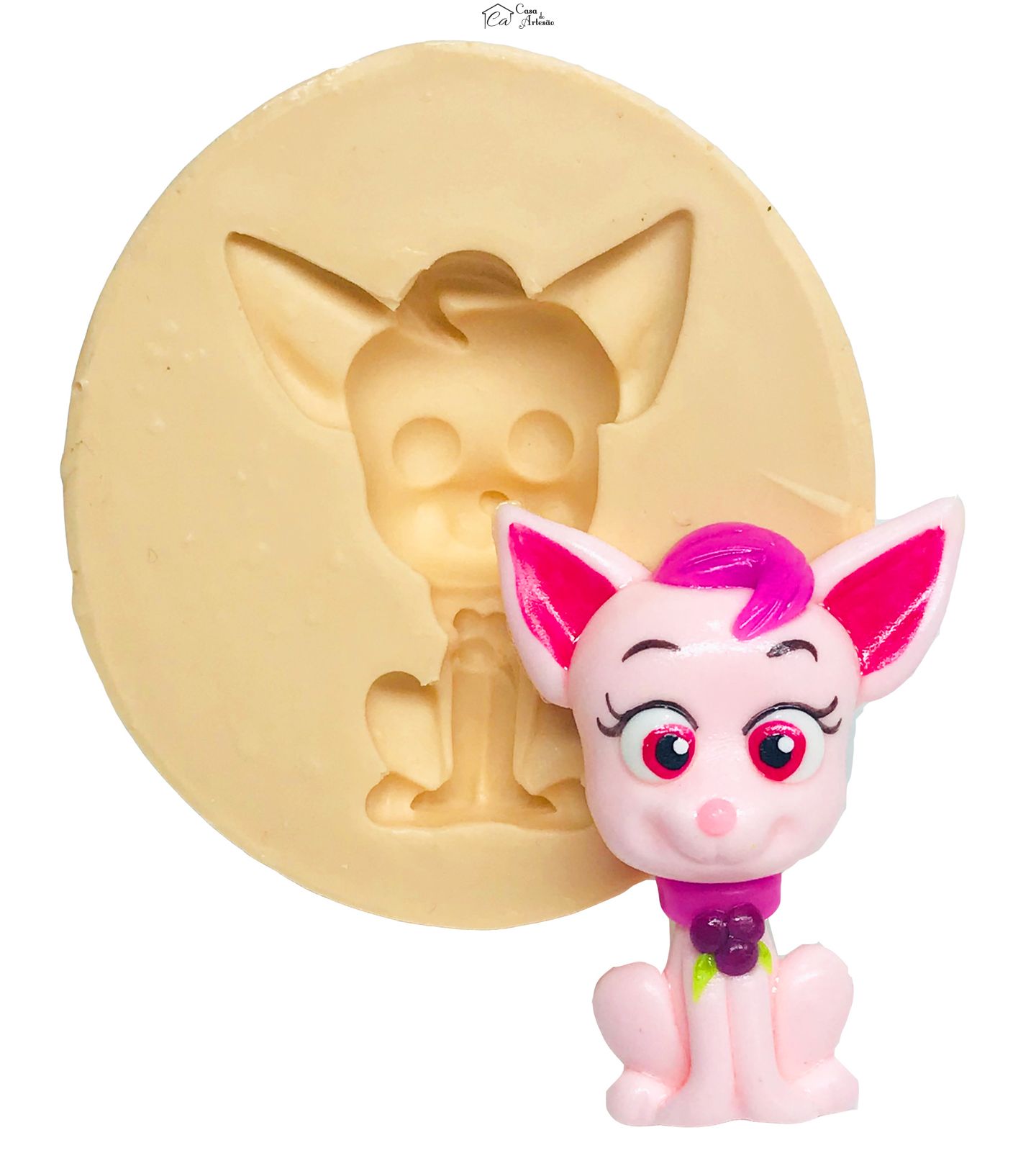 Molde de silicone - Moranguinho - Pet da Cachinho de Framboesa - Grande - P514