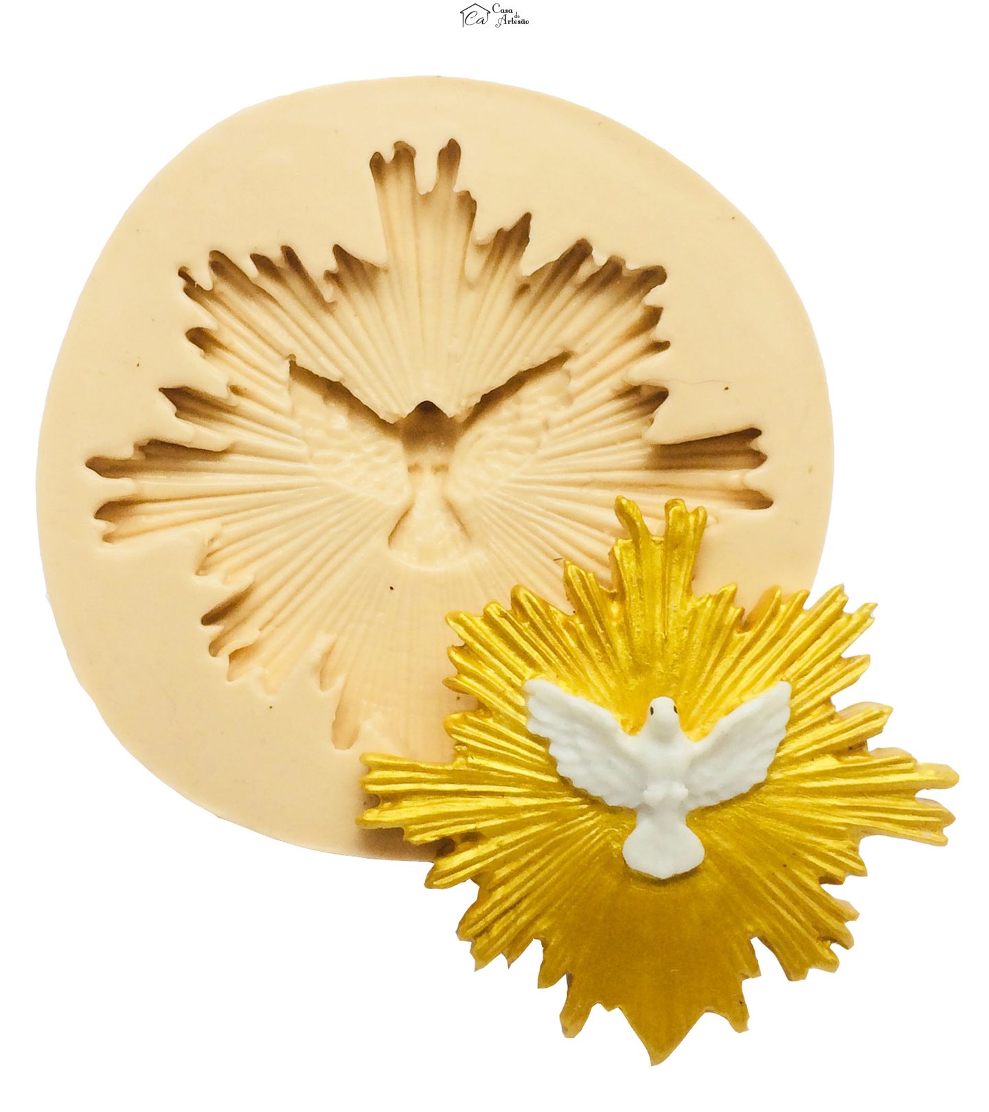 Molde de silicone - Divino Espirito Santo - Mod.2 - Grande - P443