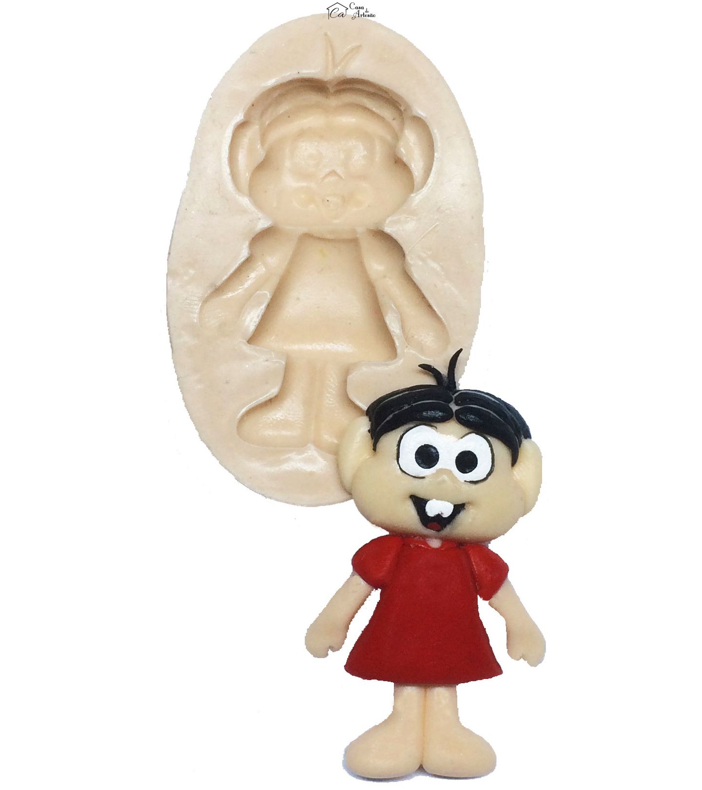 Molde de silicone - Menina Dentuça - P174