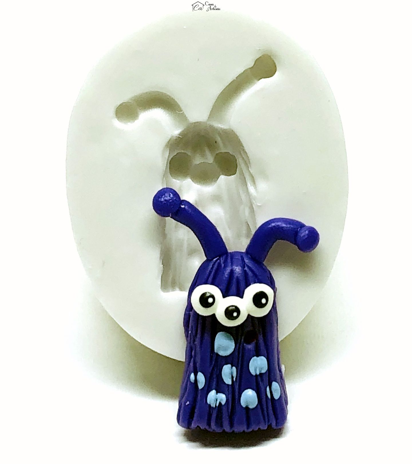 Molde de silicone - Monstrinhos - Mod.04 - Pequeno - P1016