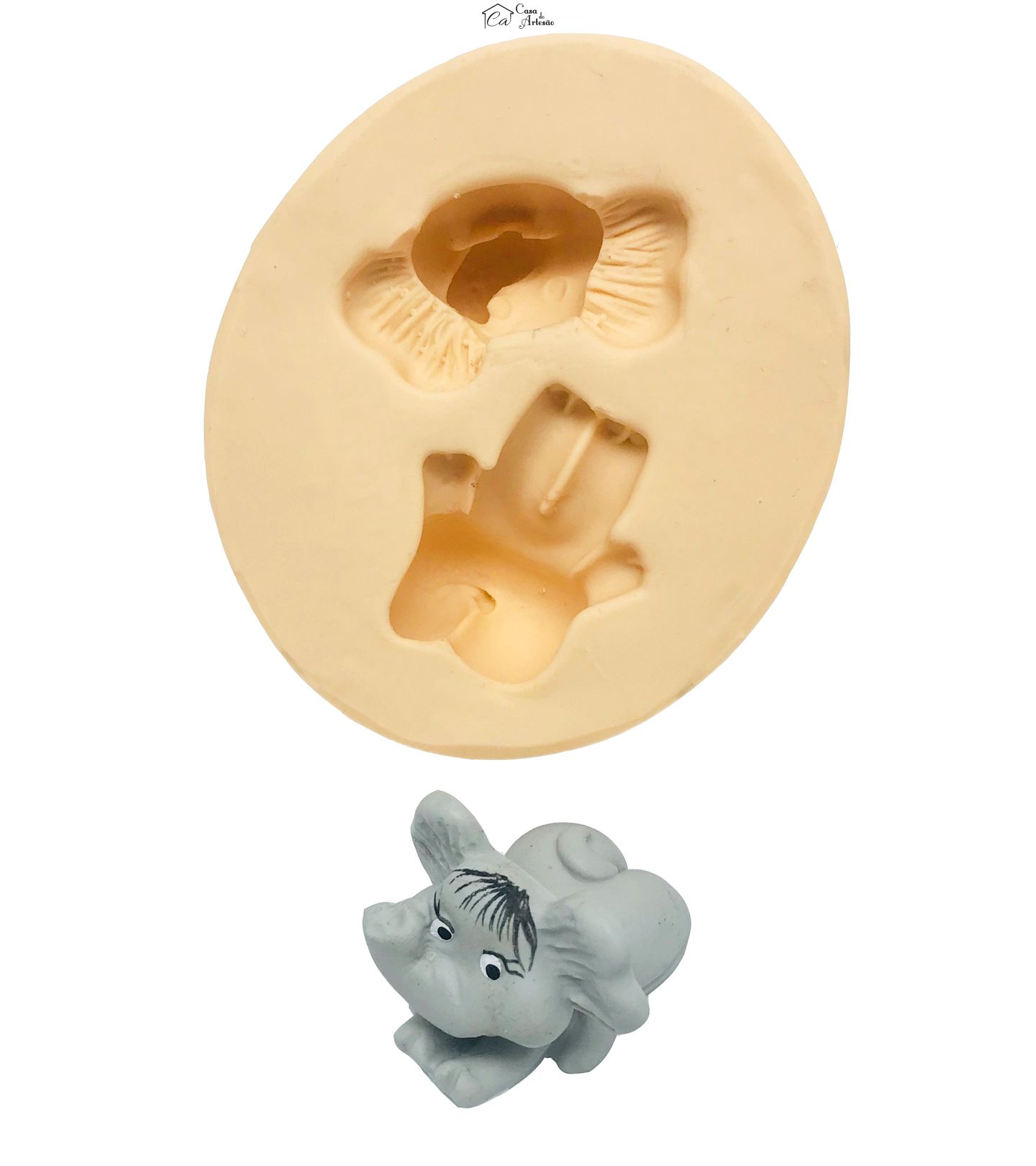 Molde de silicone - Elefante Fofinho