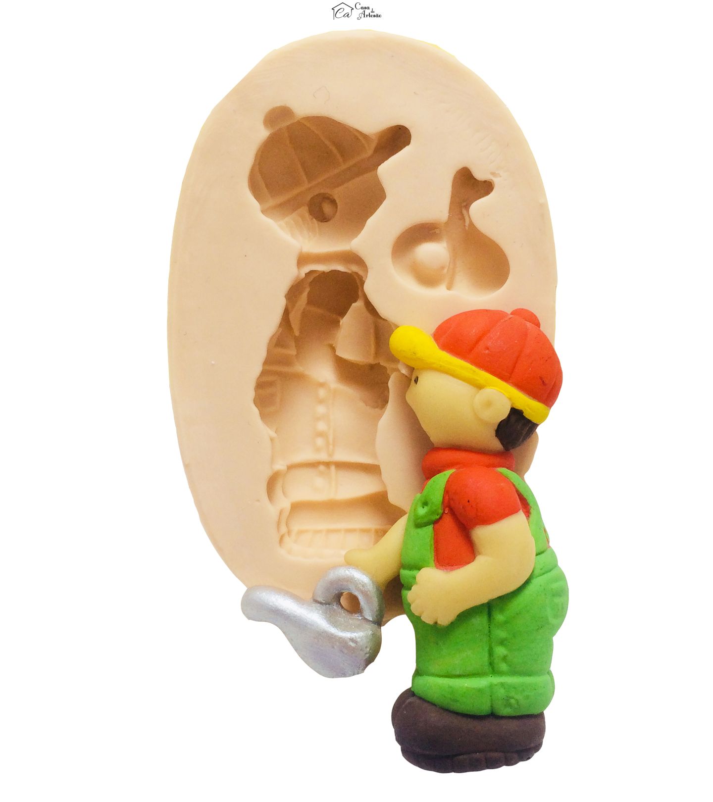 Molde de silicone - Menino com Regador