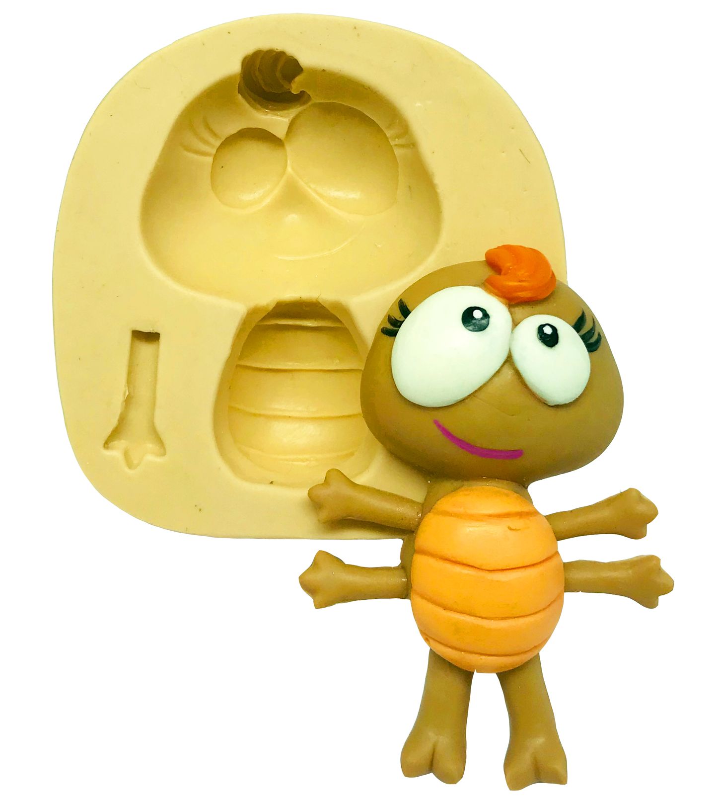 Molde de silicone - Galinha Pintadinha - Baratinha - Mod. 2