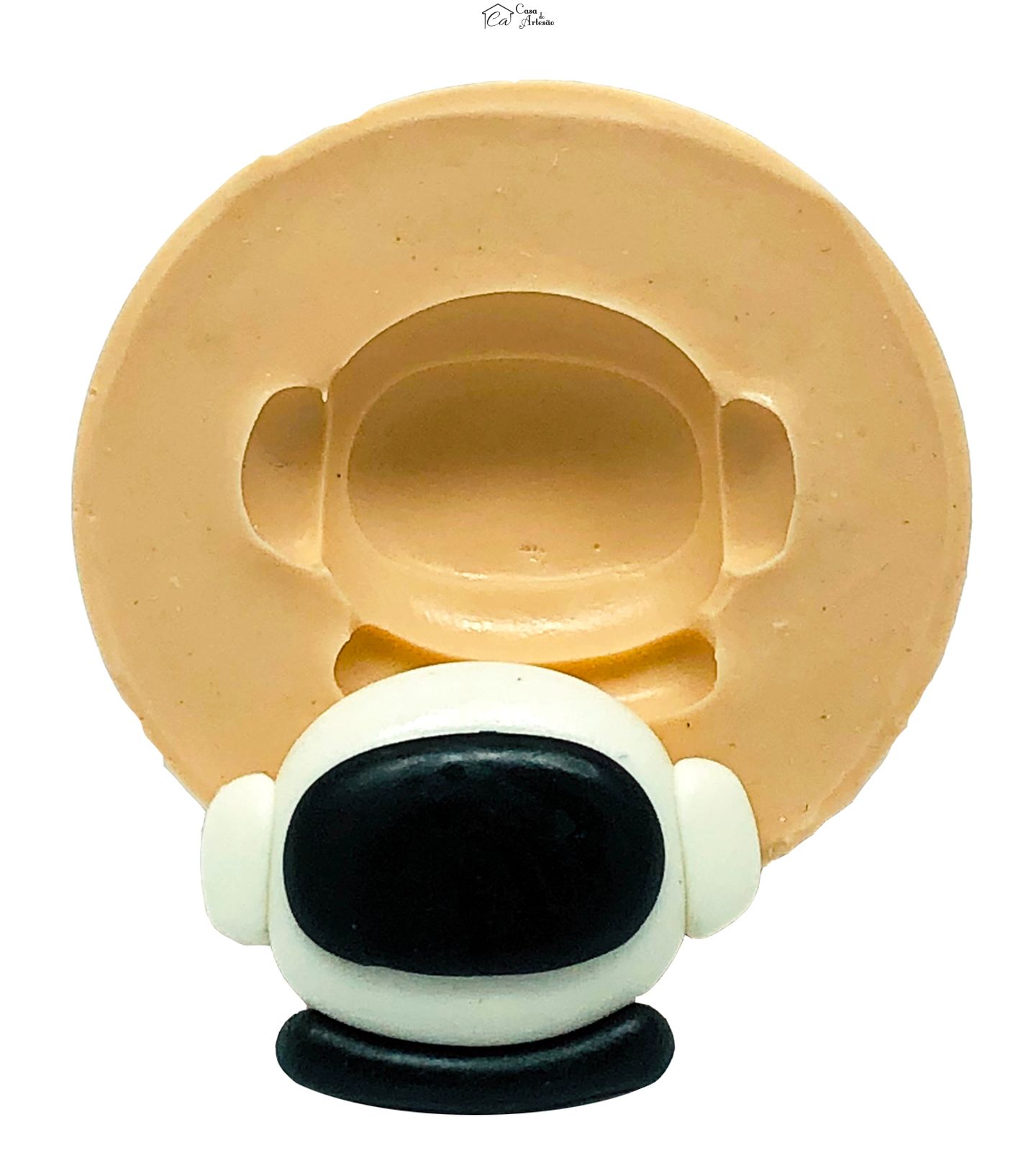 Molde de silicone - Astronauta - Capacete - Medio - P790