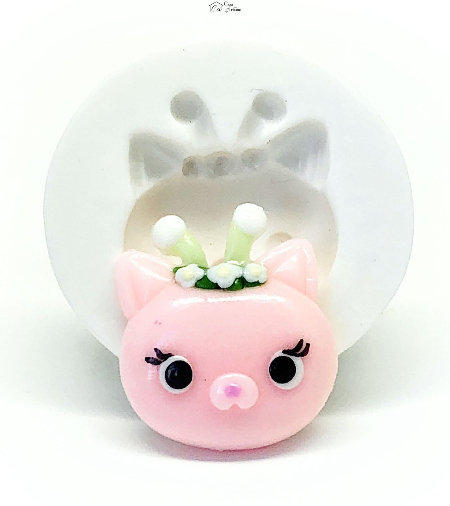 Molde de silicone - A Casa Magica da Gabby - Rosto Kitty Fairy - Medio - P1119