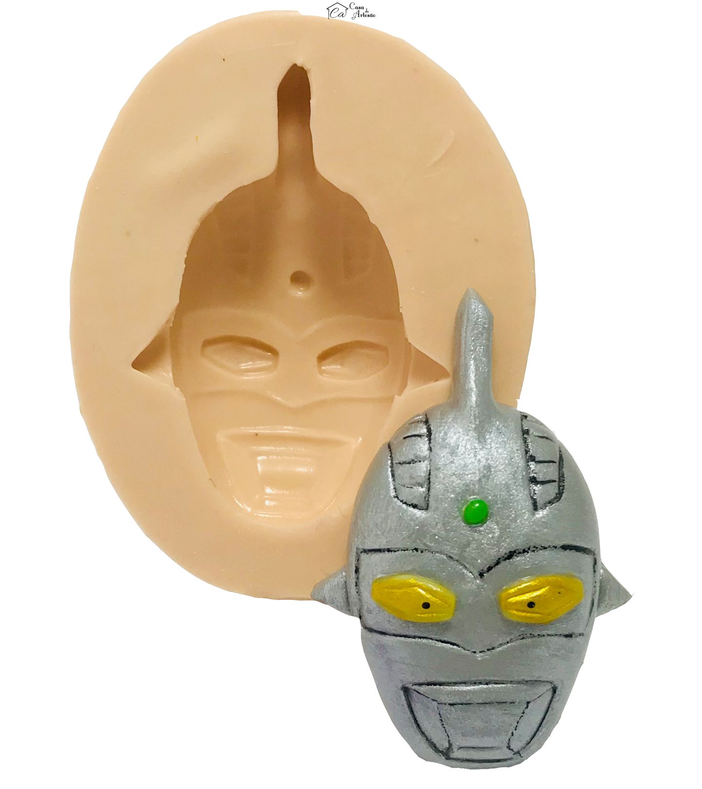 Molde de silicone - Ultra Seven - Rosto Medio - P432