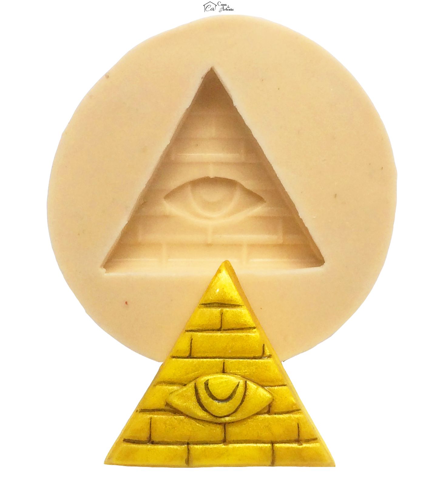 Molde de silicone - Maçonaria - Piramide Pequena - P227
