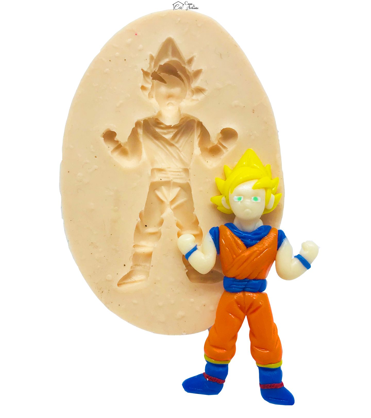 Molde de silicone - Dragon Ball - Sayajin - Pequeno - P497