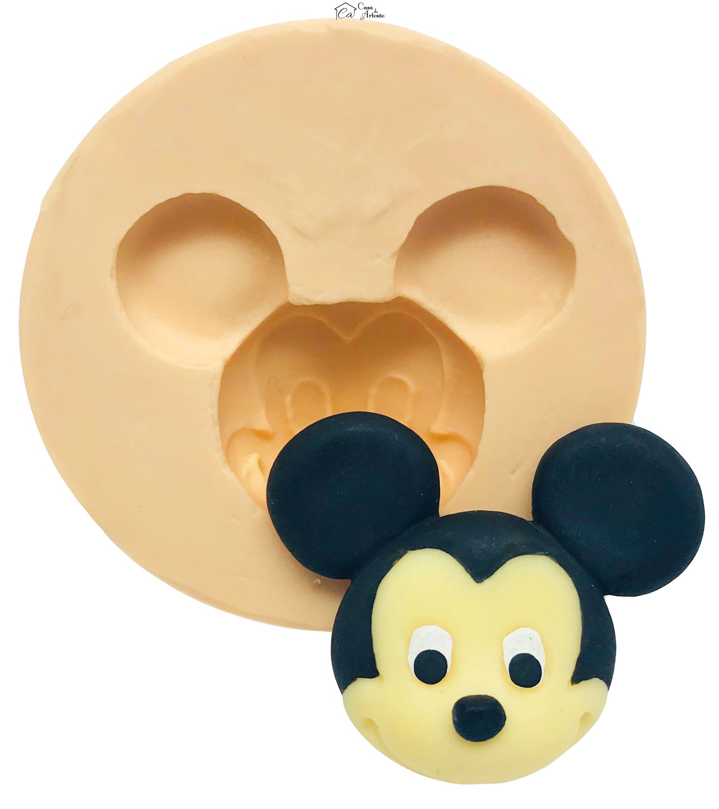 Molde de silicone - Rosto Mickey