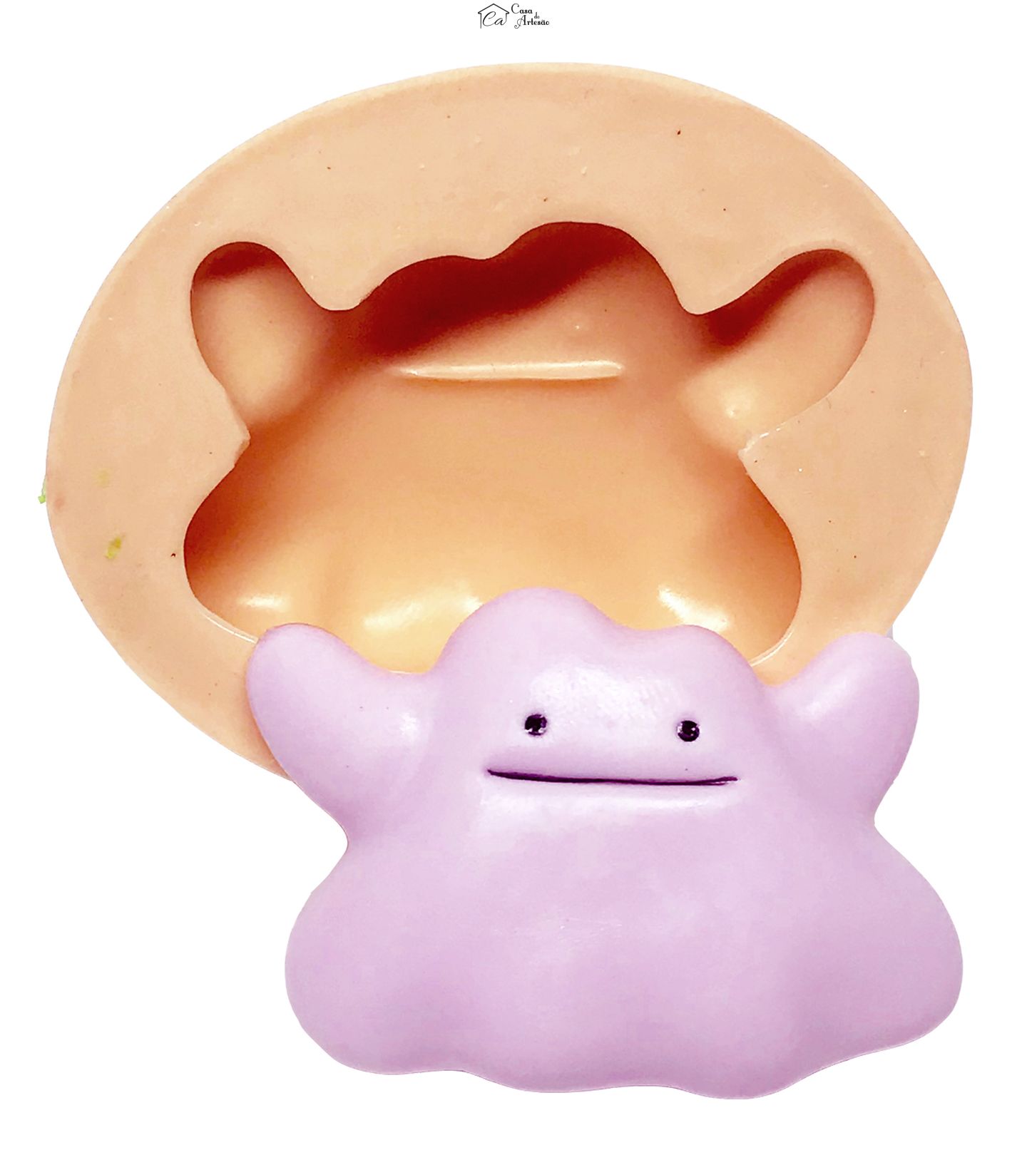 Molde de silicone - Pokemon - Rosto Ditto - Medio - P618