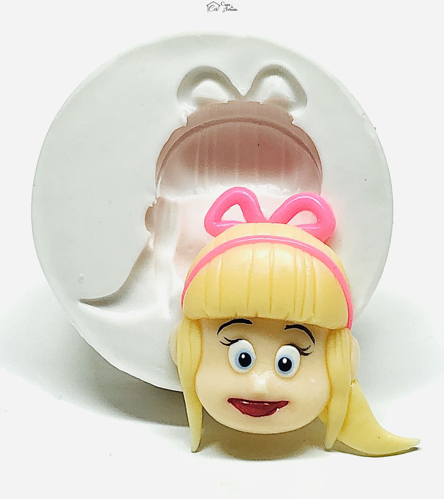 Molde de silicone - Cleo e Cuquim - Rosto Maripi - Grande - P951