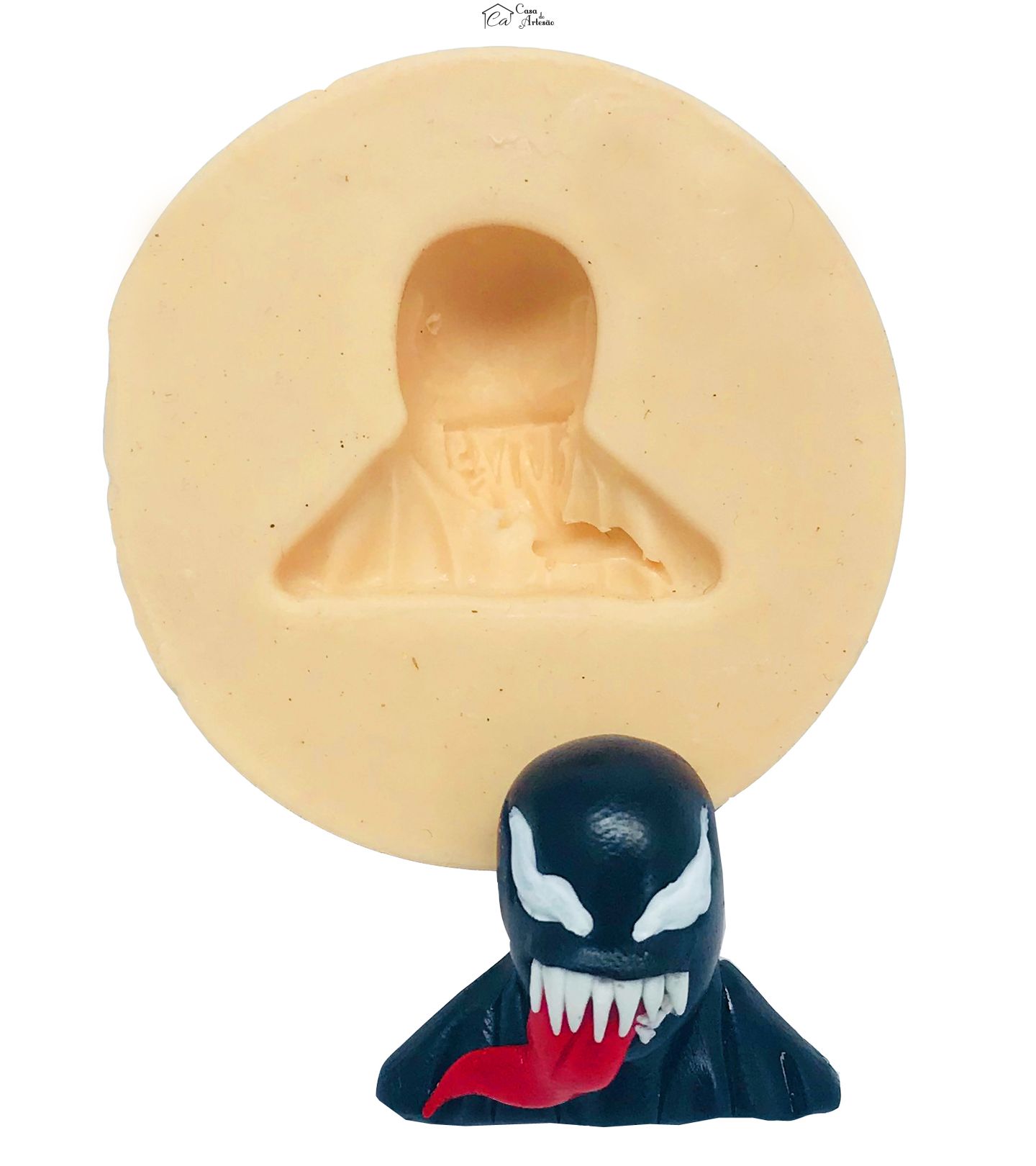 Molde de silicone - Homem Aranha - Venon - Pequeno - P461