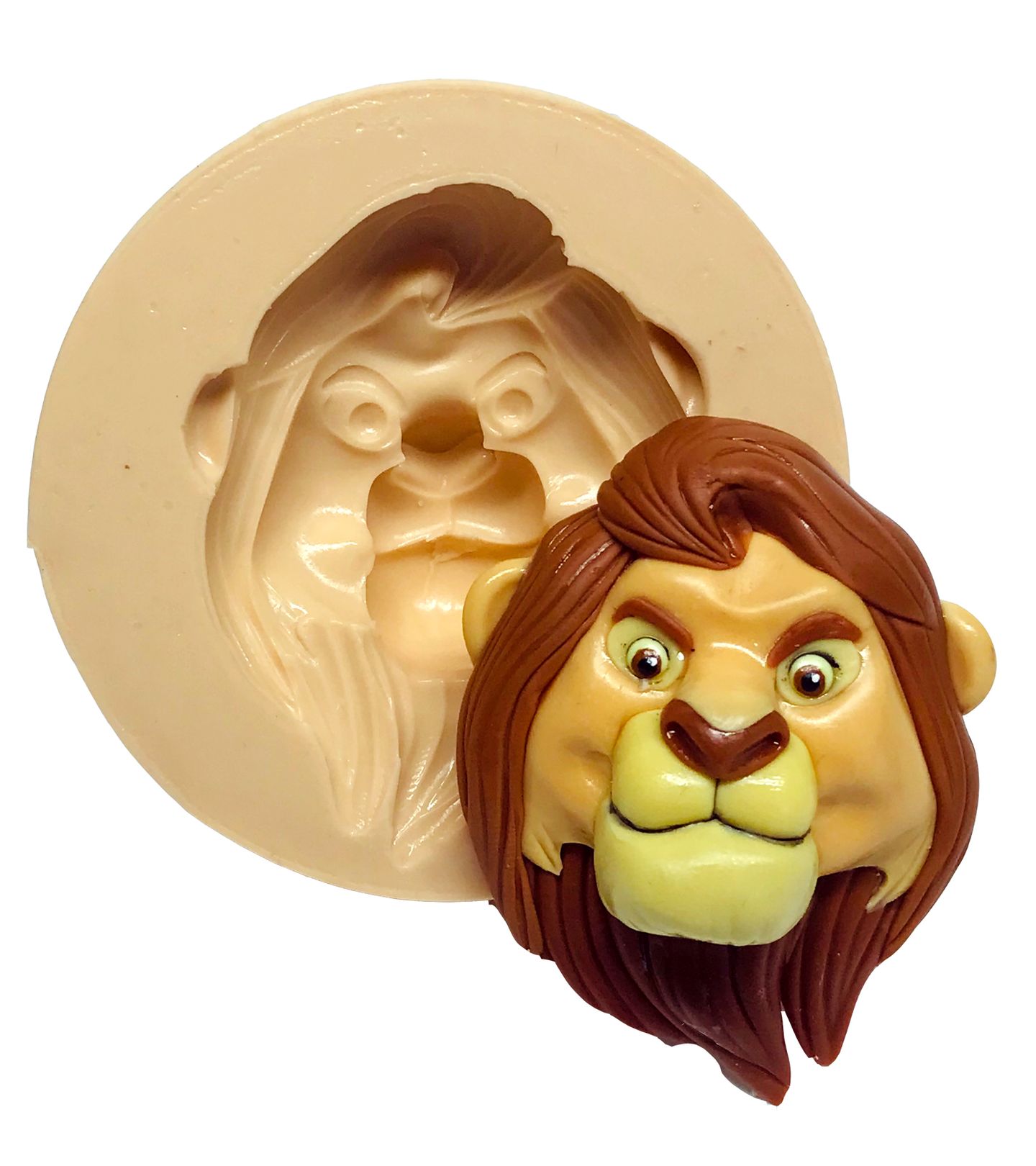 Molde de silicone - Rei Leão - Rosto Mufasa - P598
