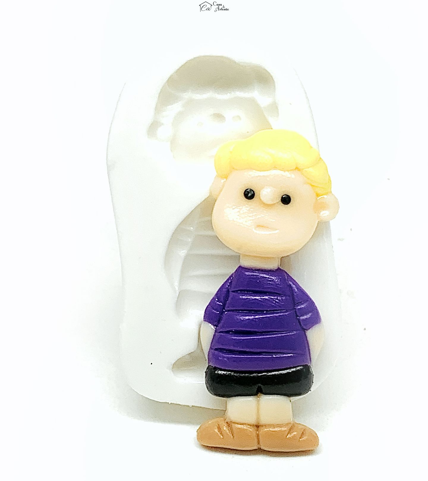 Molde de silicone - Turma do Snoopy - Schroeder - Medio - P1137