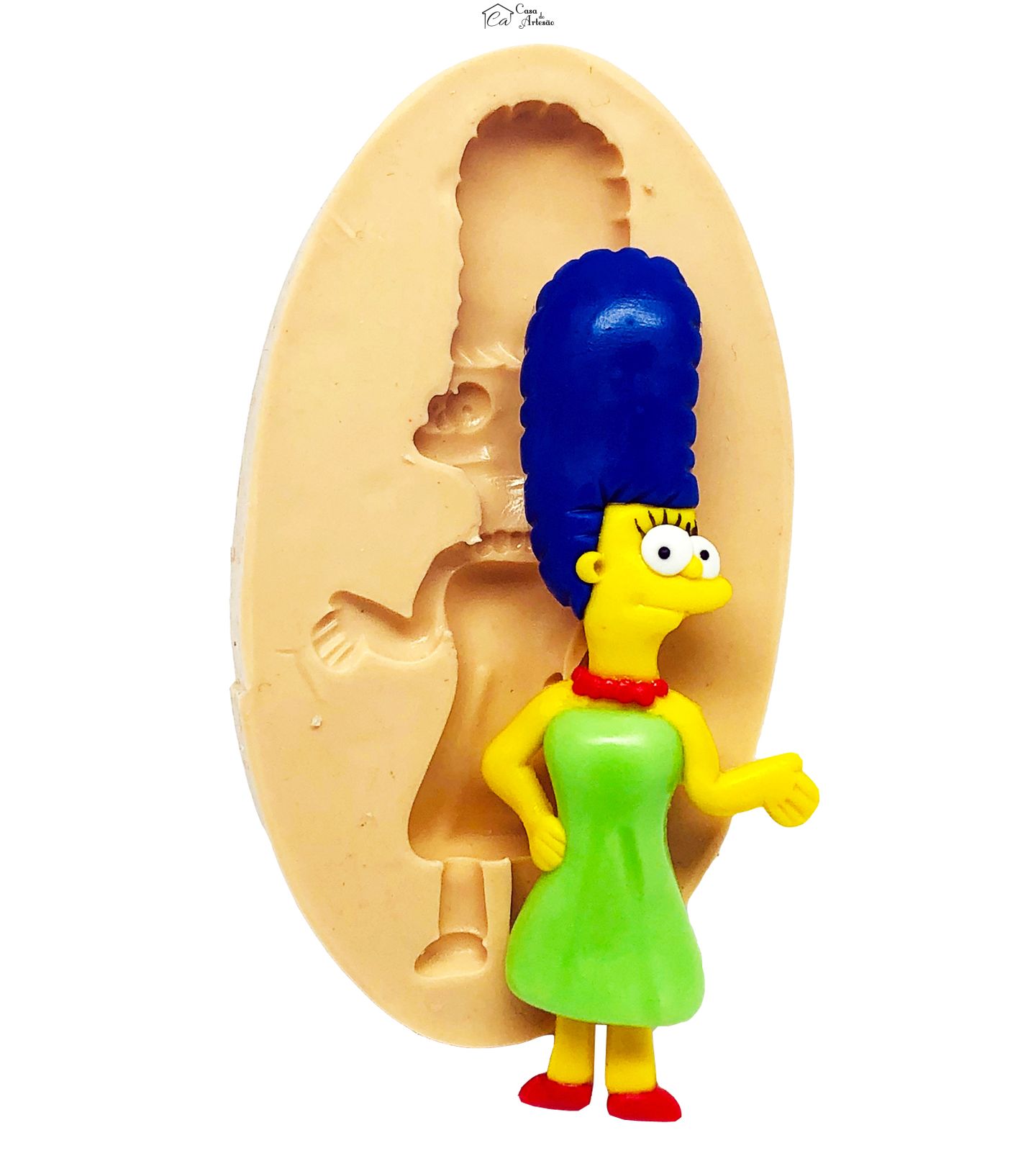 Molde de silicone - Simpsons - Marge - Media - P835