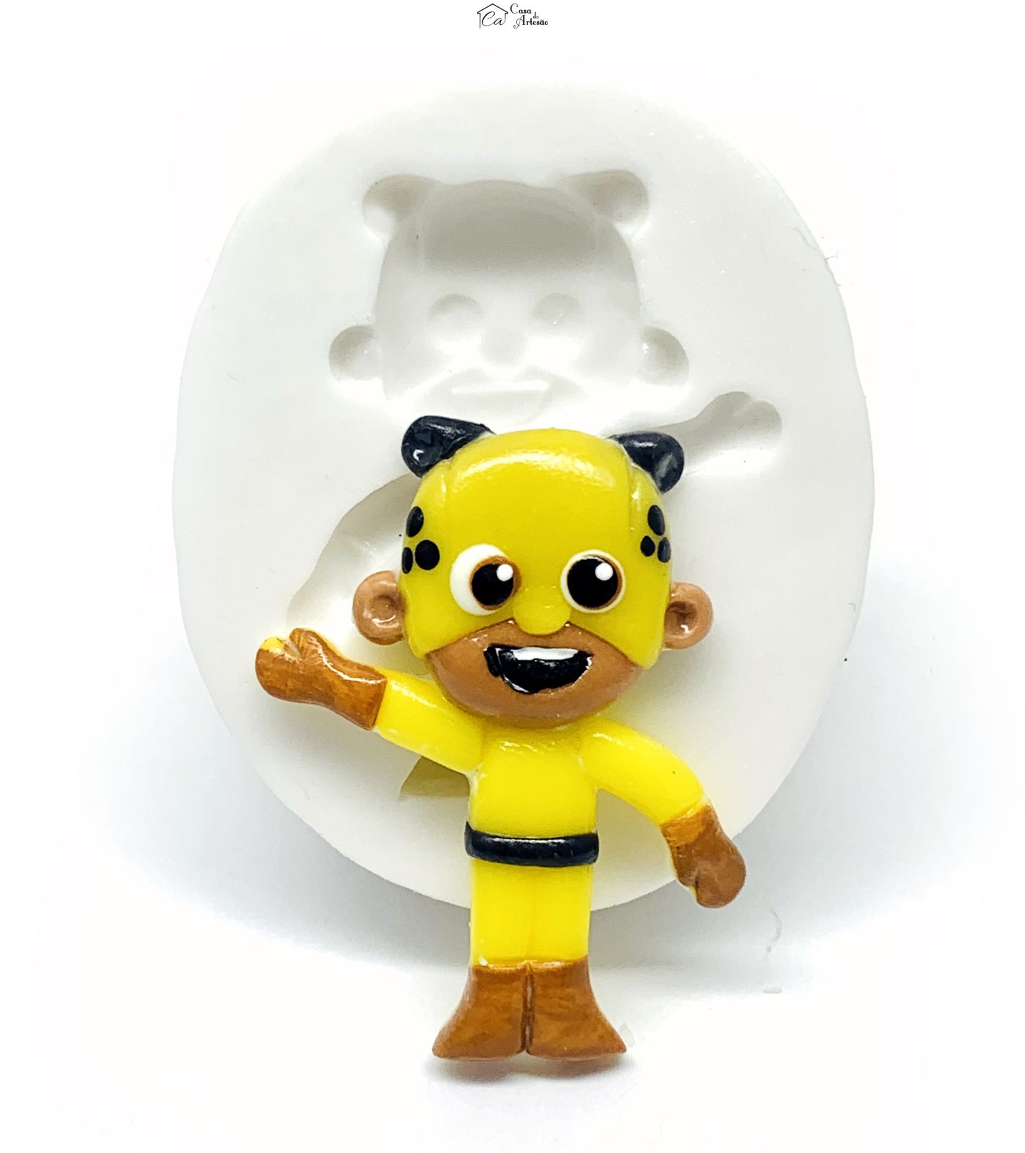 Molde de silicone - Os Aventureiros - Aventureiro Amarelo - Pequeno - P1219