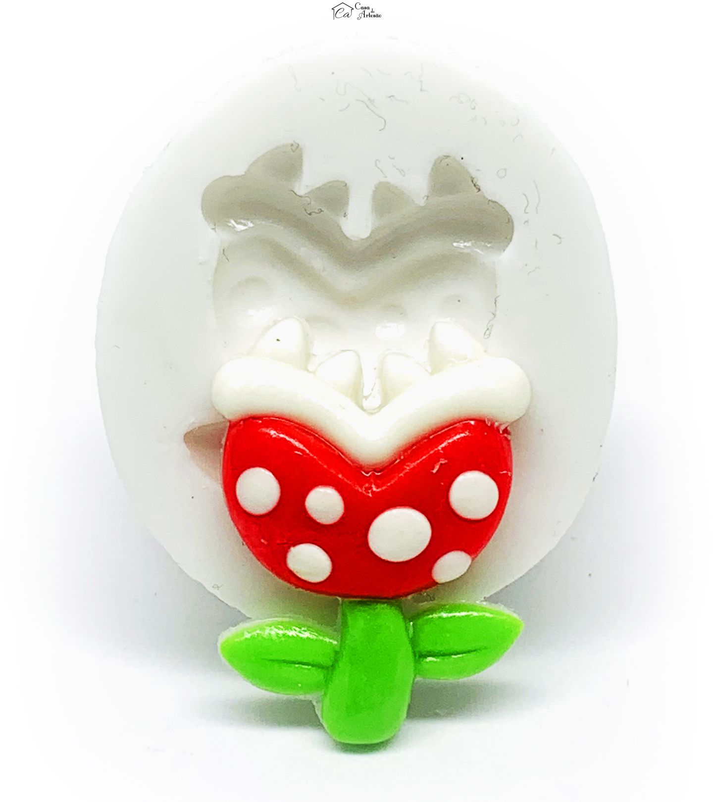 Molde de silicone - Super Mario Bros. - Planta Carnivora - Pequena - P1203