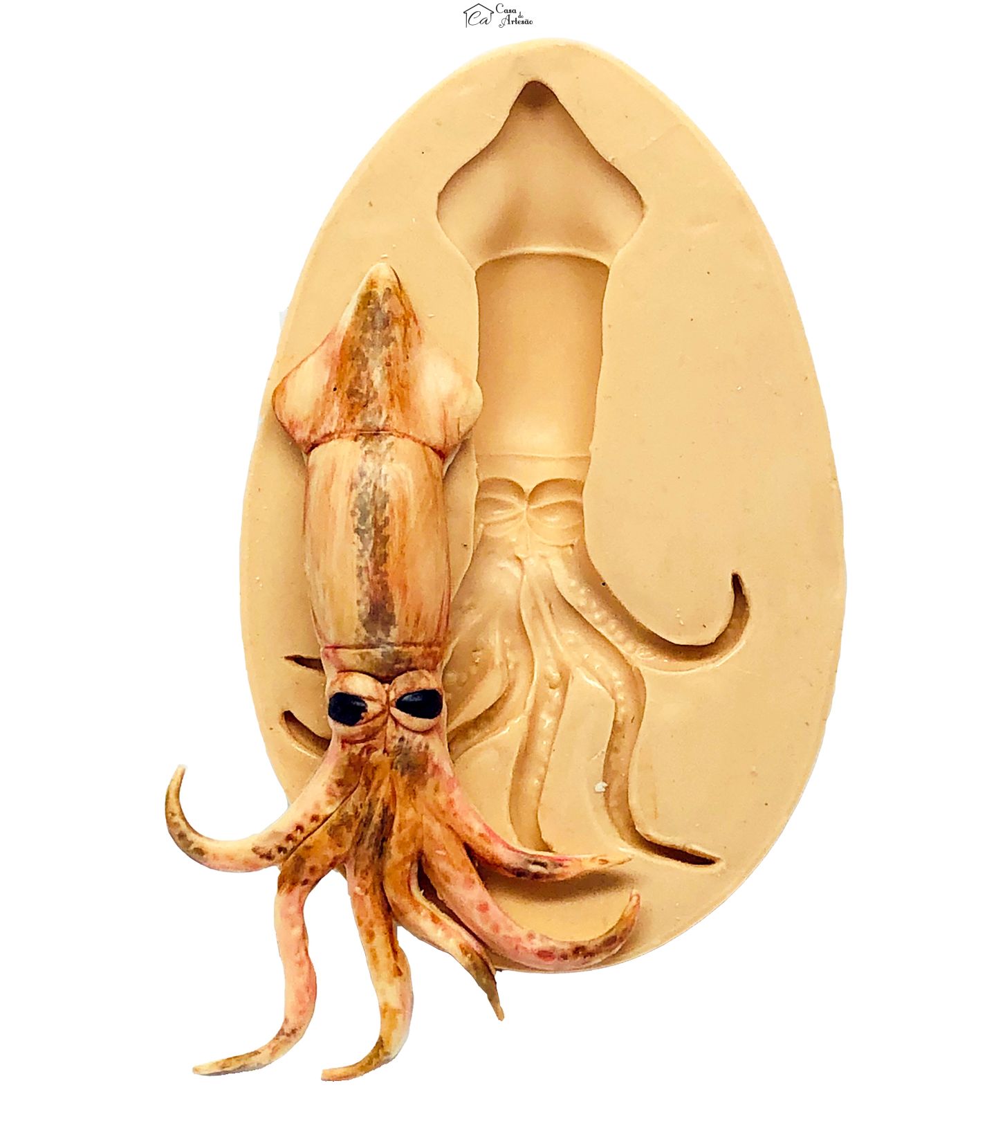 Molde de silicone - Mar - Lula - Grande - P790