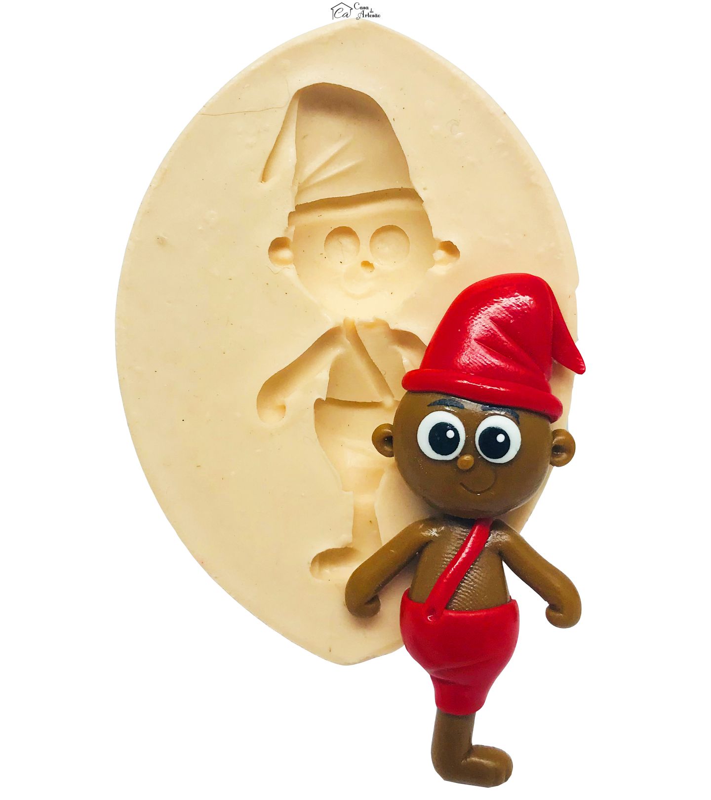 Molde de silicone - Sitio do Pica Pau Amarelo - Saci Perere - Gd - P481