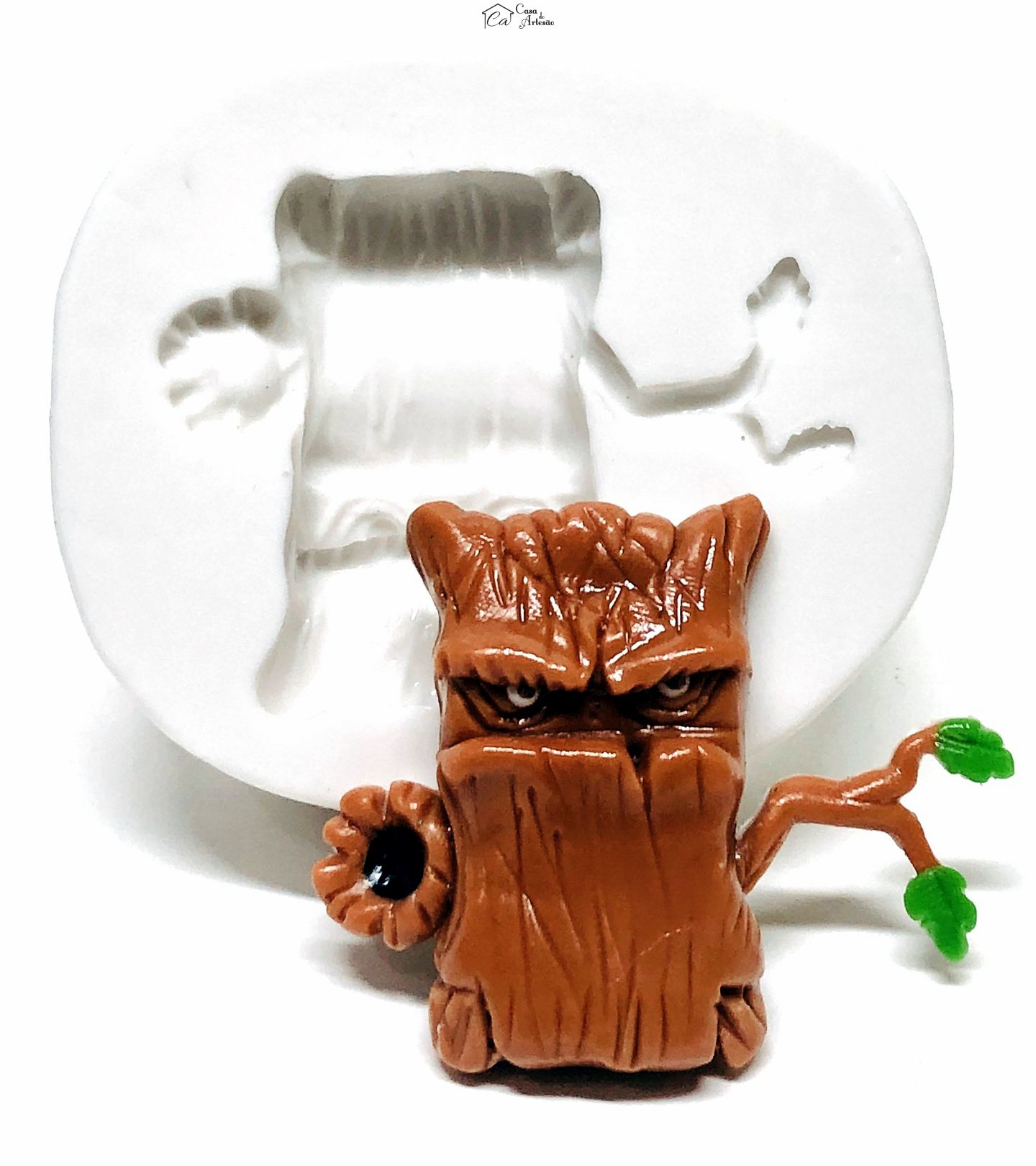 Molde de silicone - Plantas vs Zumbis - Carvalho - Medio - P1057