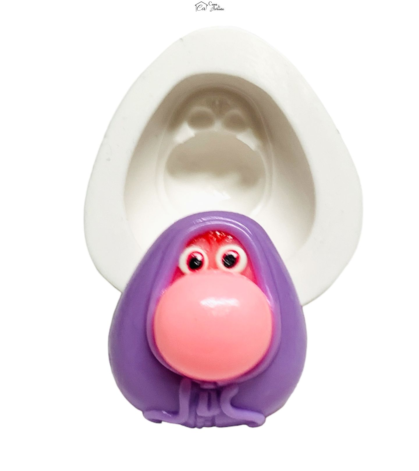 Molde de silicone - Divertida Mente - Rosto Vergonha Grande - P1245