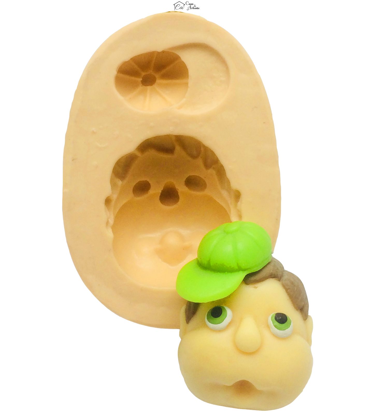 Molde de silicone - Cocorico - Rosto Julio
