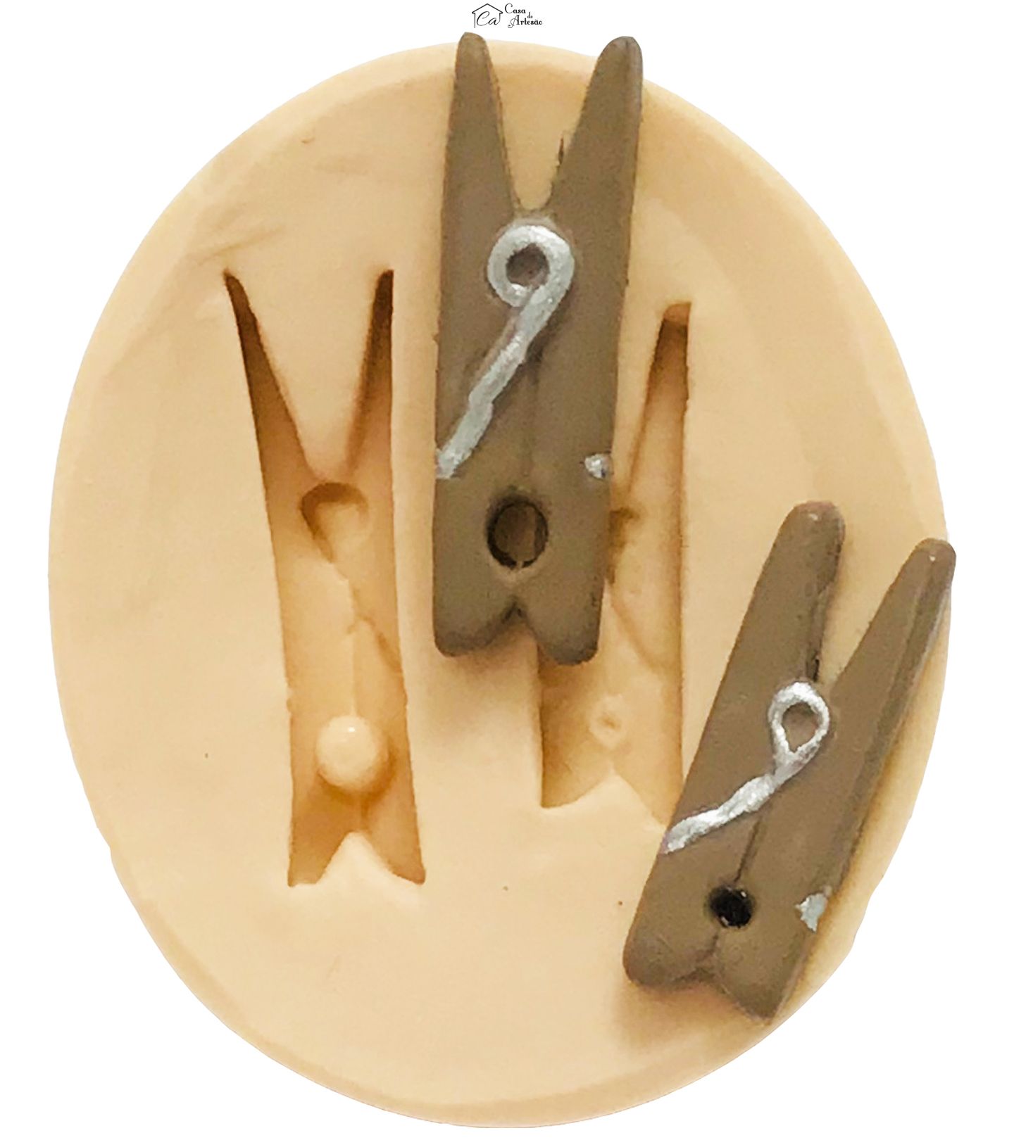 Molde de silicone - Pregador