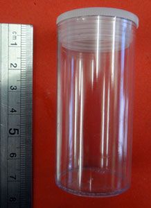 Pote Plastico Mini c/ Tampa de Encaixe C Grande