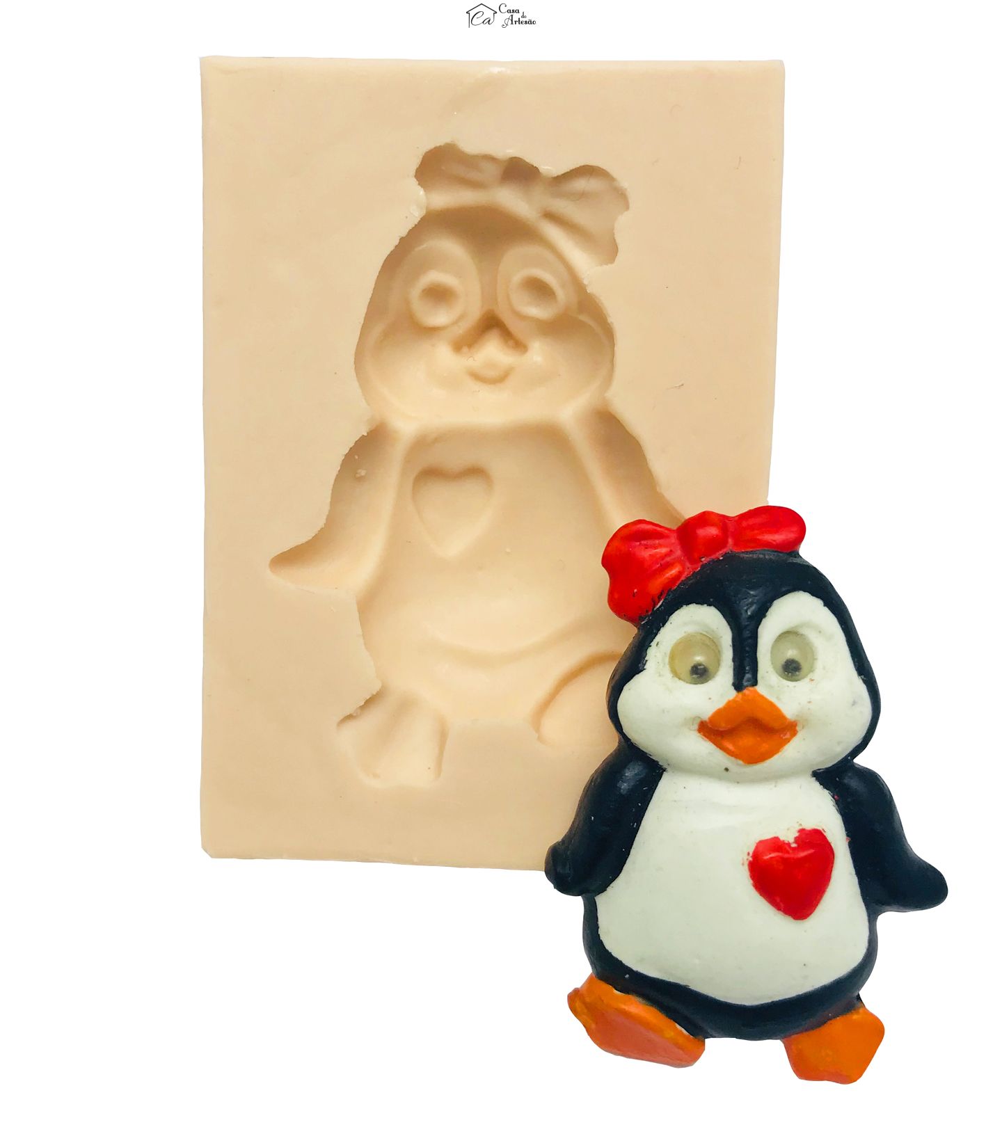 Molde de silicone - Pinguim Femea - P62