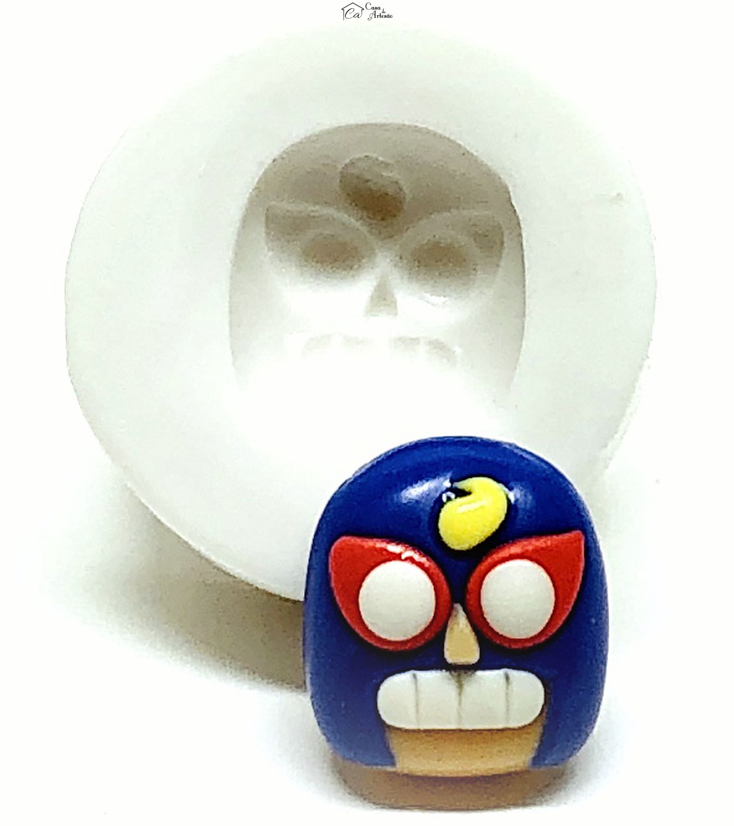 Molde de silicone - Brawl Stars - Rosto El Primo - Pequeno - P981