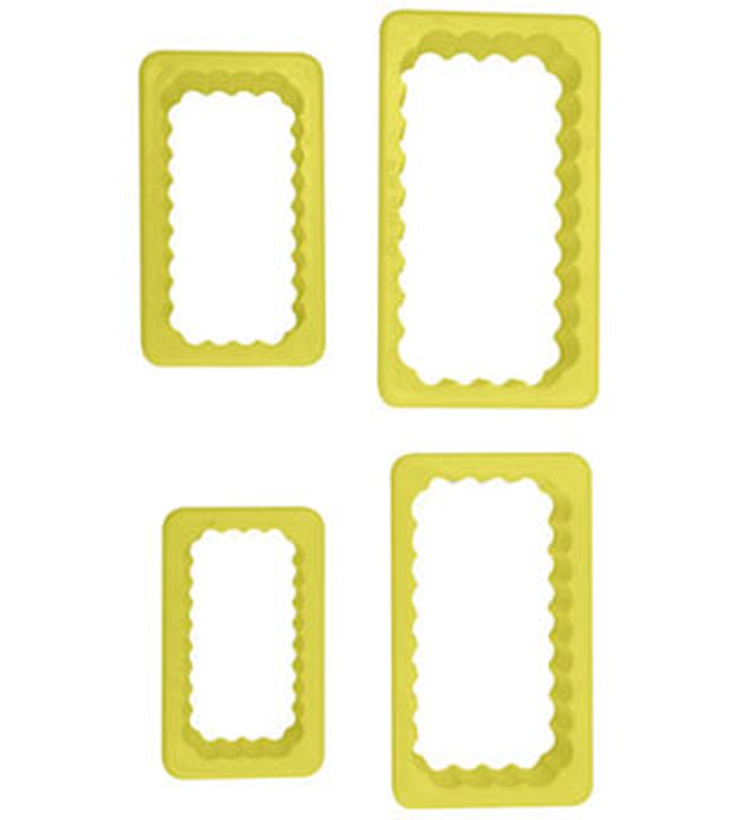 Cortador Blue Star - Retangulo Babado - c/ 04 pç - Cod.8157