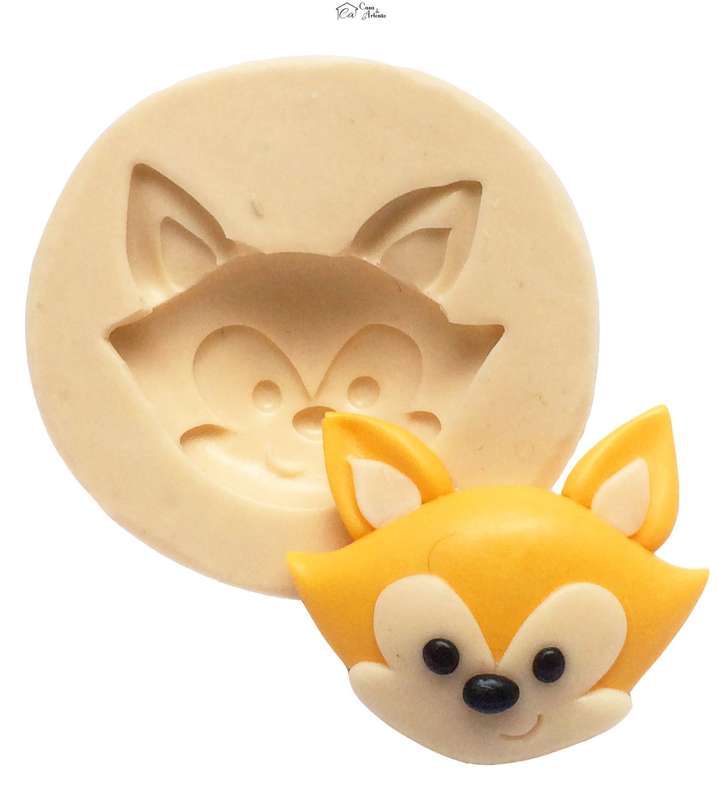 Molde de silicone - O Pequeno Principe - Rosto Raposa - P274