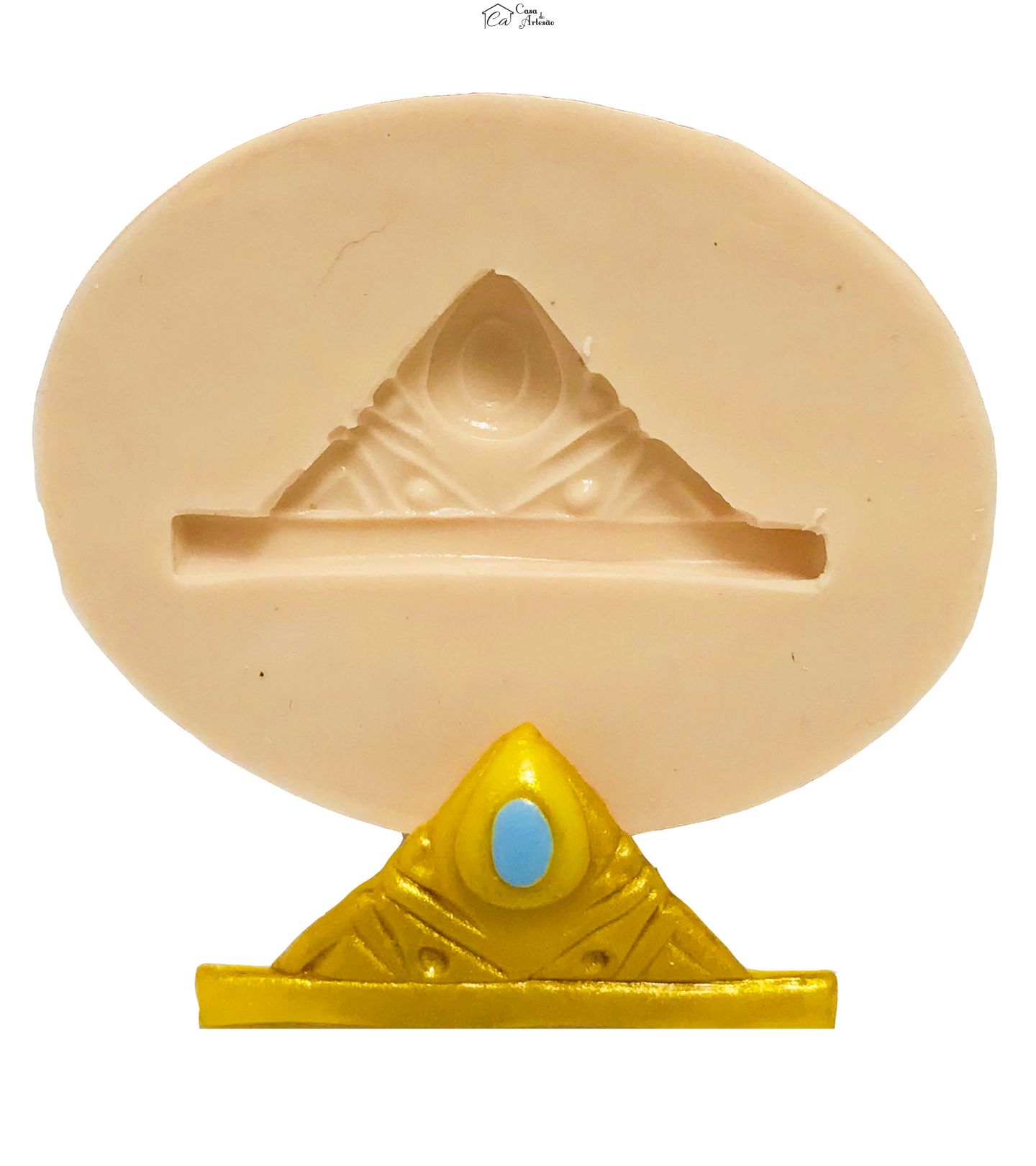 Molde de silicone - Coroa - Pequena - P408